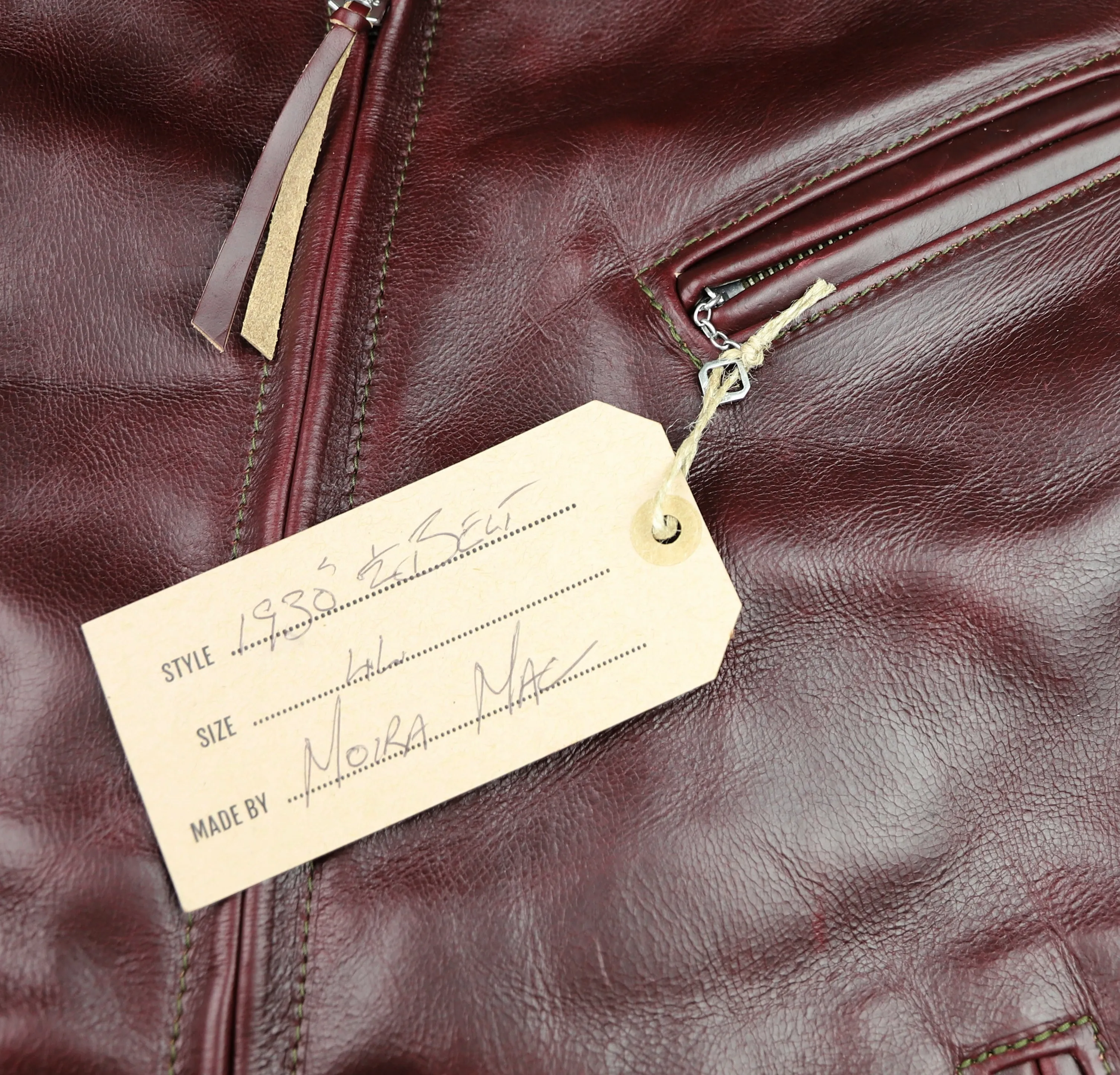 Aero 1930s Half Belt, size 44, Cordovan CXL Steerhide