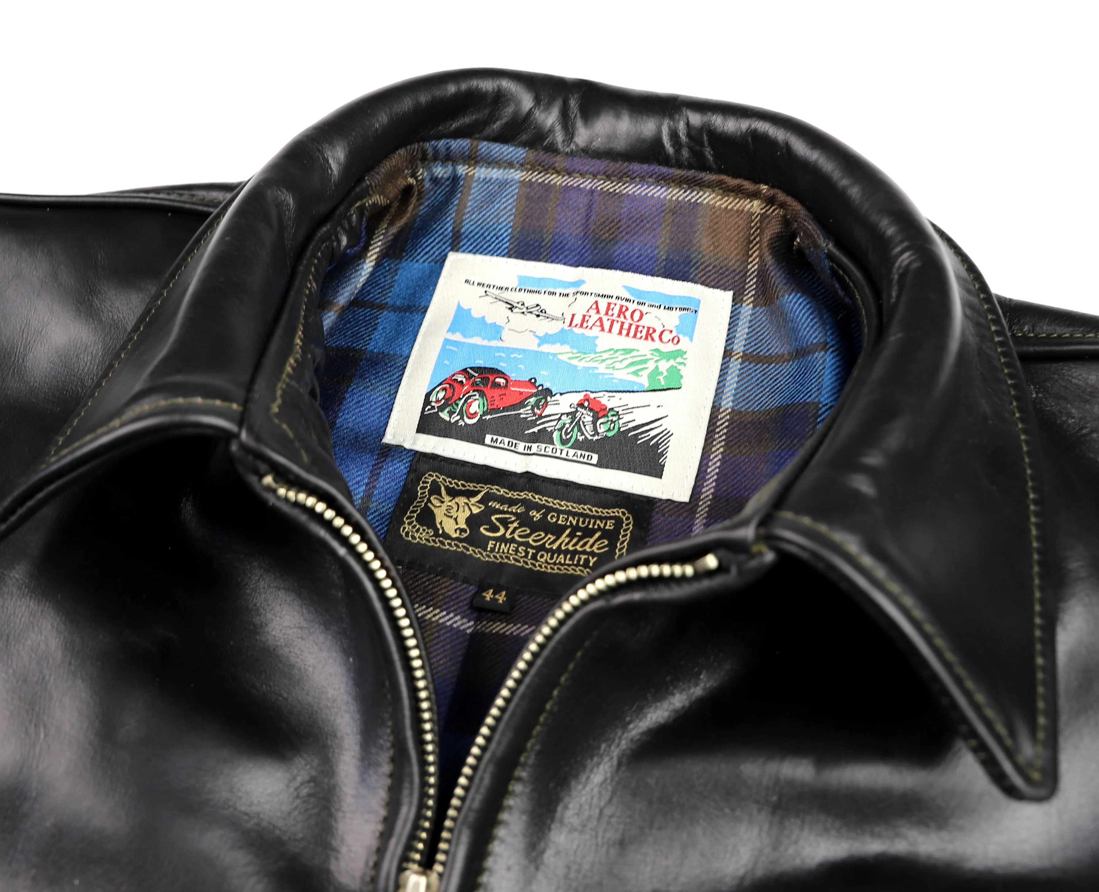 Aero Highwayman, size 44, Black Chromexcel Steerhide