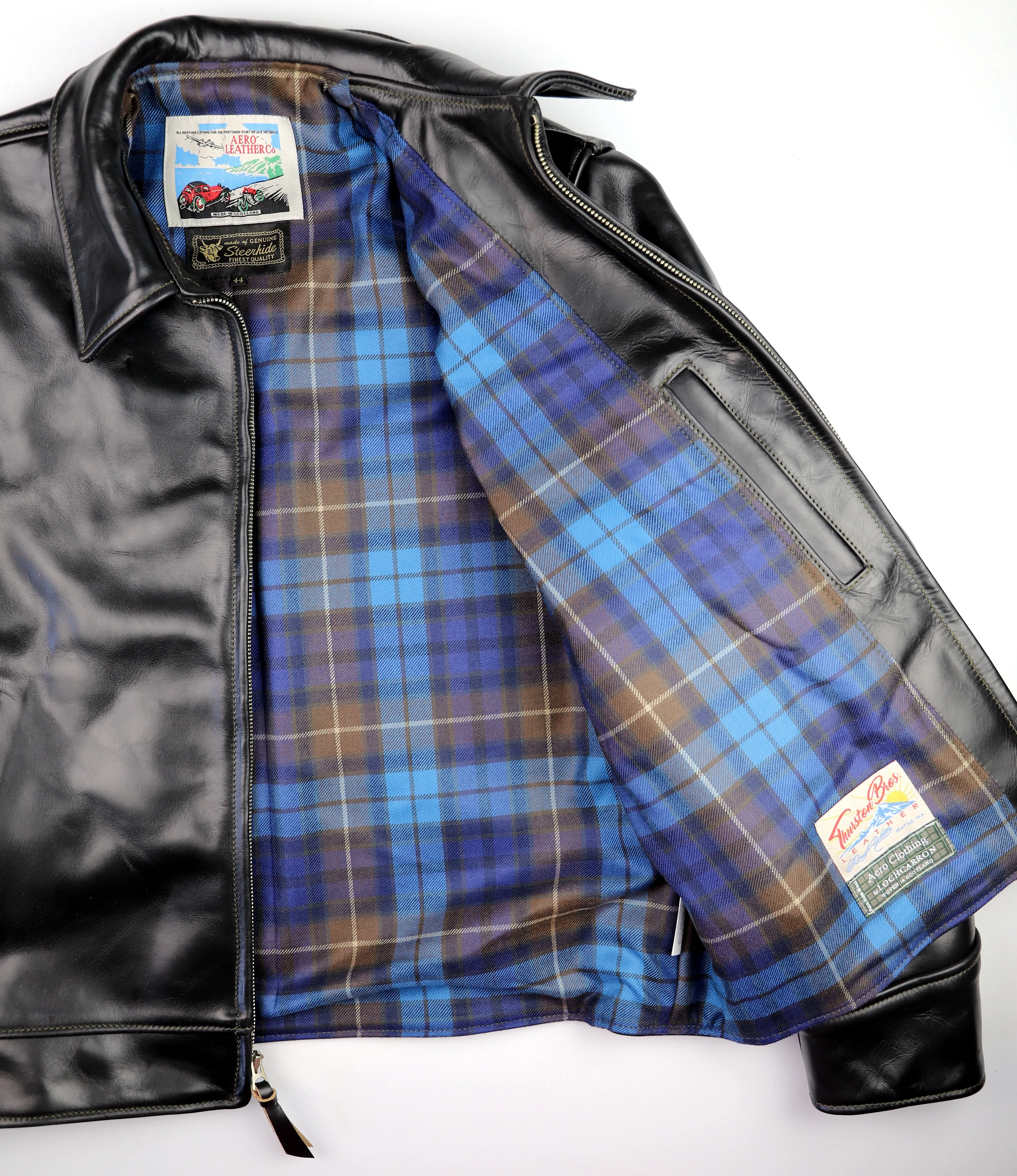 Aero Highwayman, size 44, Black Chromexcel Steerhide