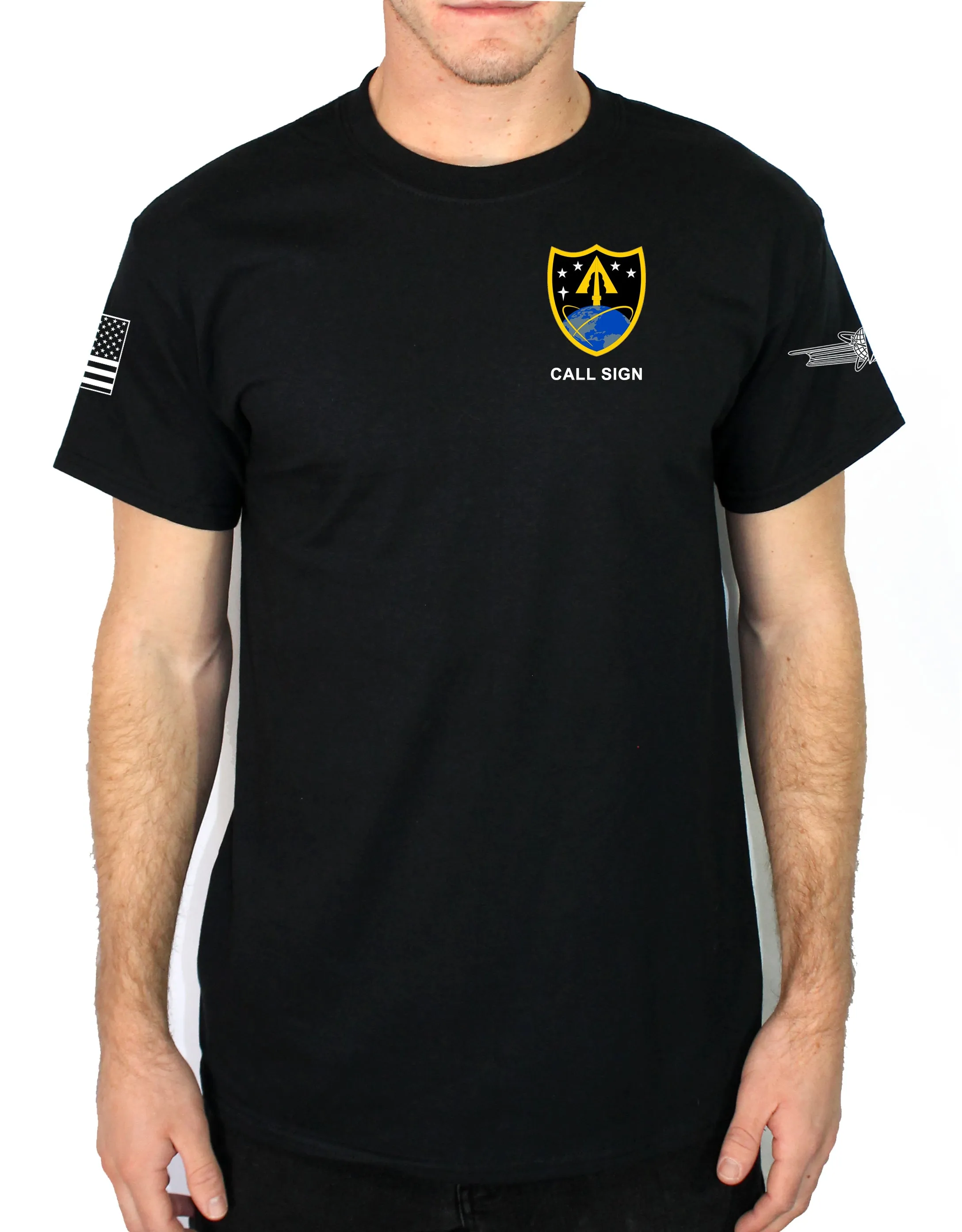 ARMY Black 50-50 Blend Unisex PT Short Sleeve Shirt
