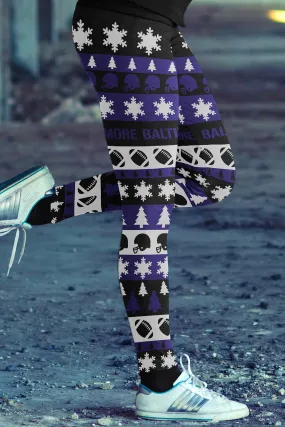 Baltimore Ugly Christmas Classic Football Leggings