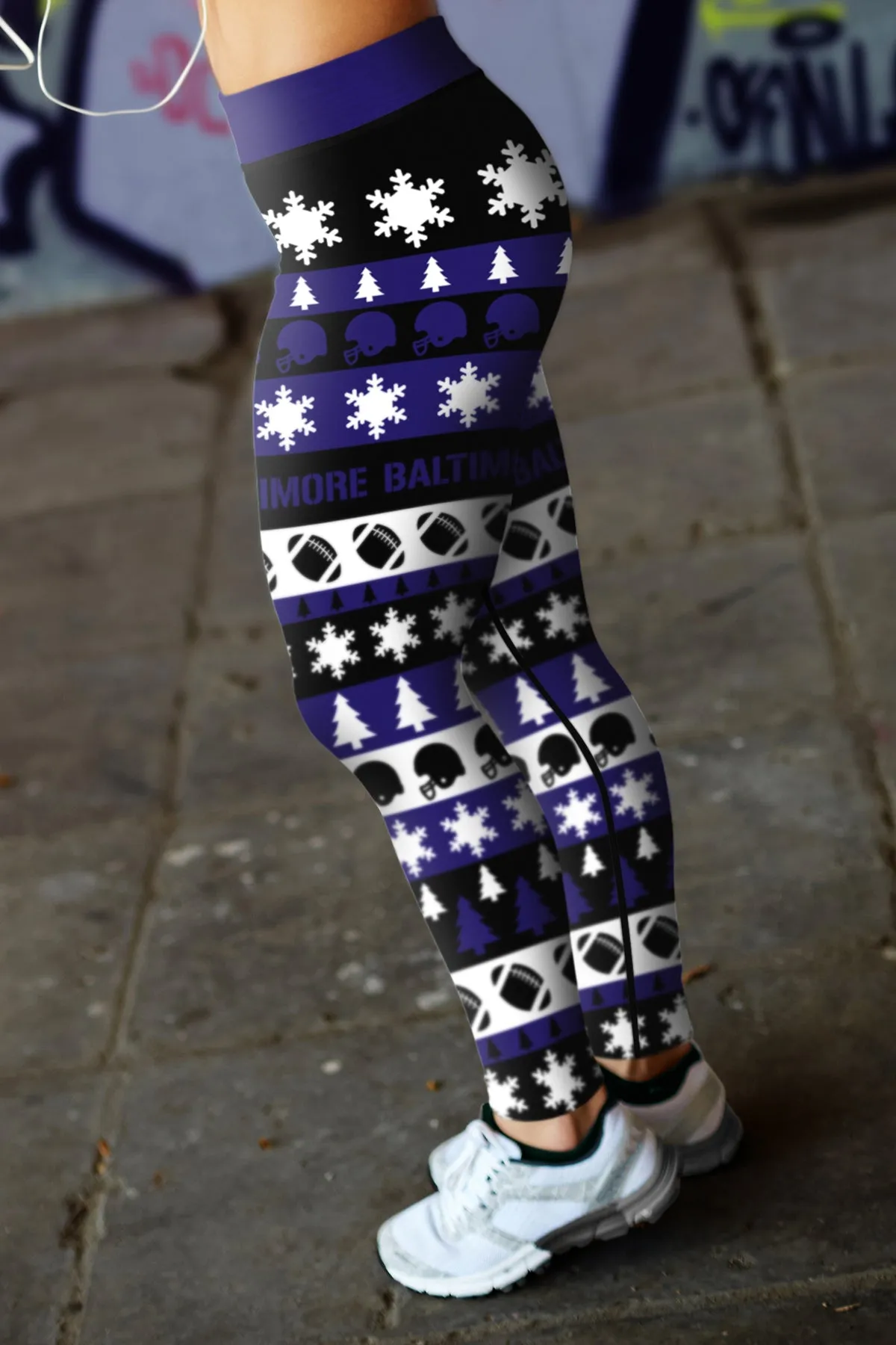 Baltimore Ugly Christmas Classic Football Leggings