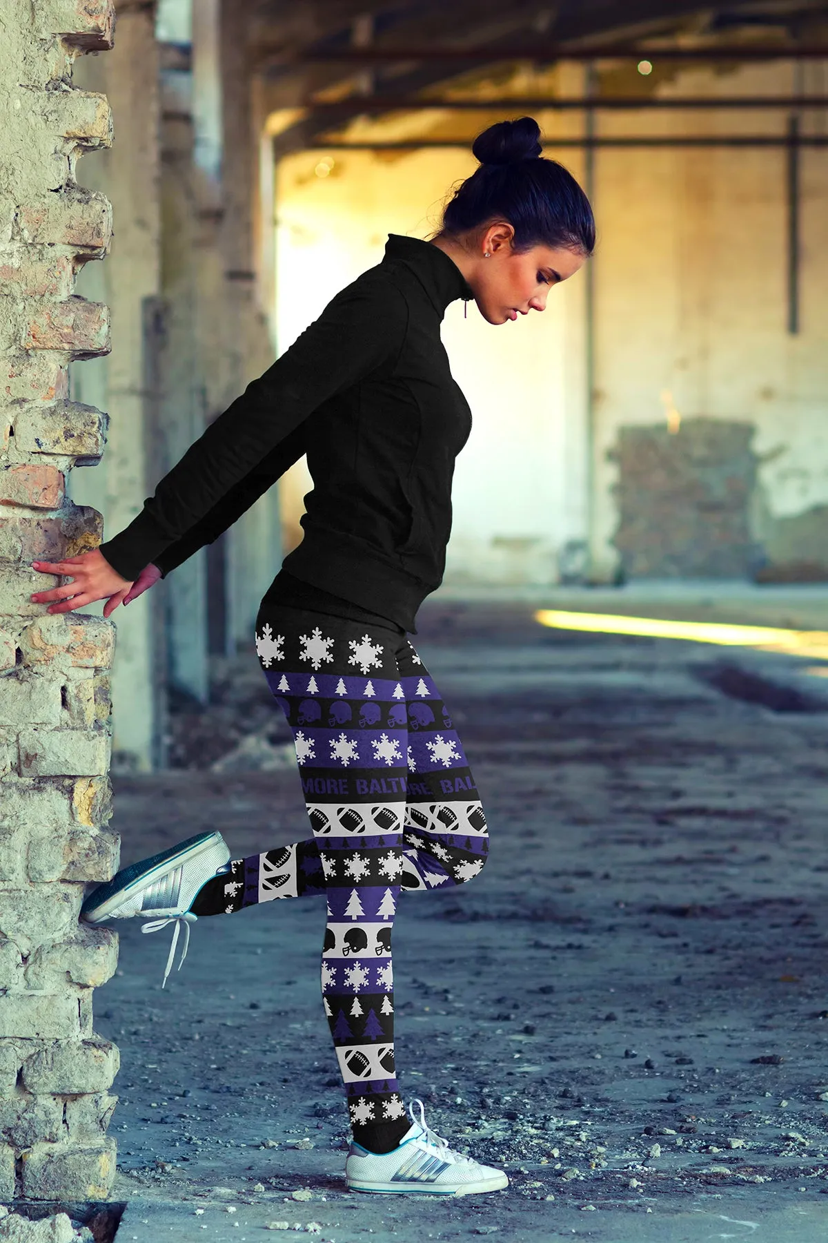 Baltimore Ugly Christmas Classic Football Leggings