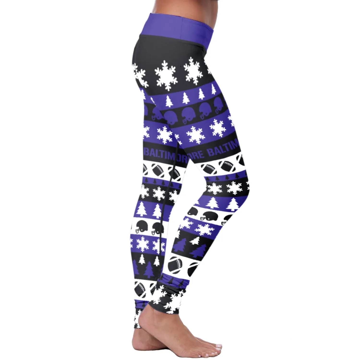 Baltimore Ugly Christmas Classic Football Leggings