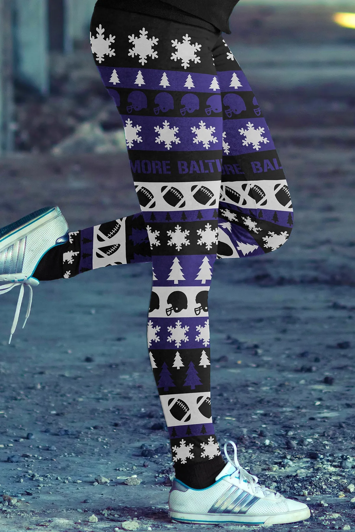 Baltimore Ugly Christmas Classic Football Leggings
