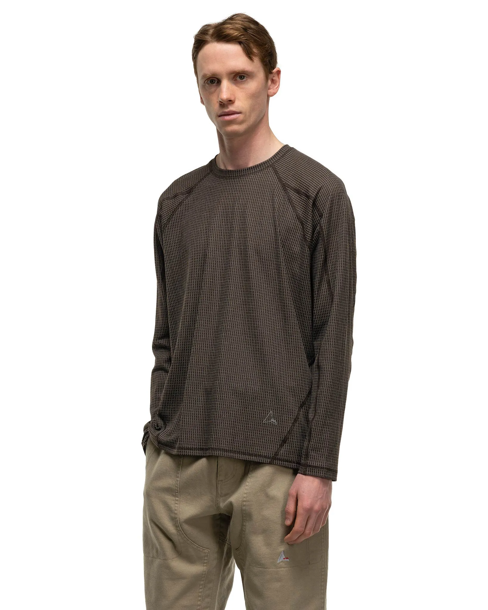 Base Layer Stretch Ripstop Longsleeve Dark Brown