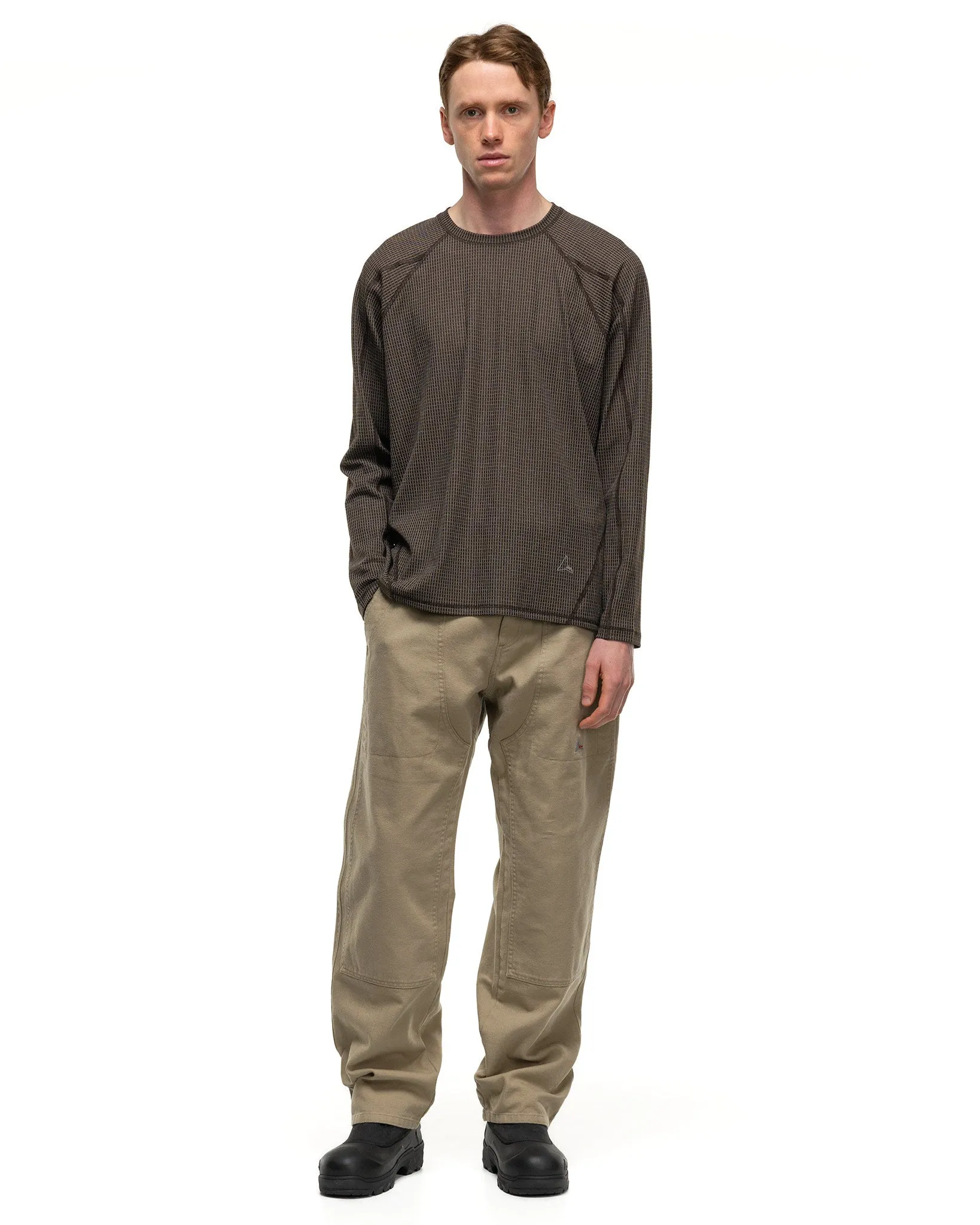 Base Layer Stretch Ripstop Longsleeve Dark Brown