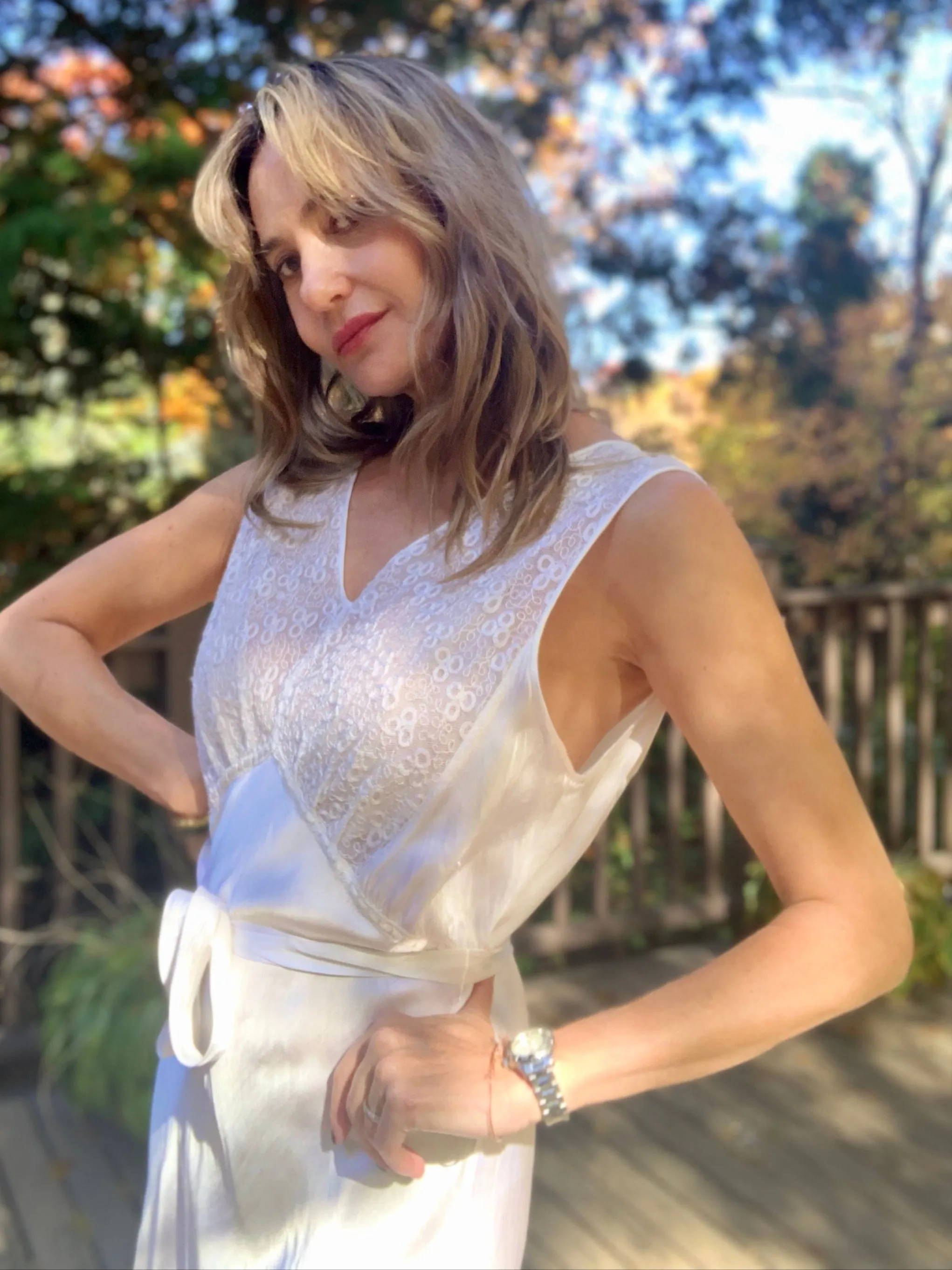Bridal Nightgown White Satin - 40s
