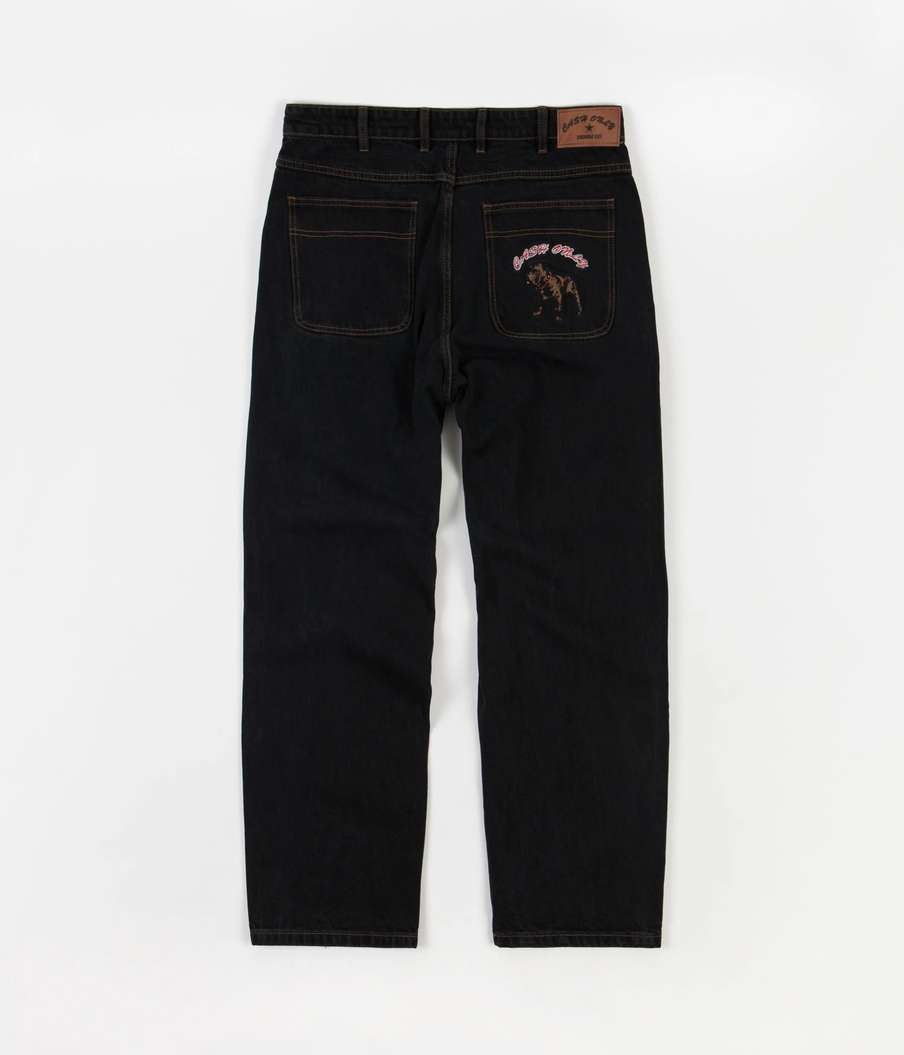 Cash Only Baggy Denim Jeans - Washed Black