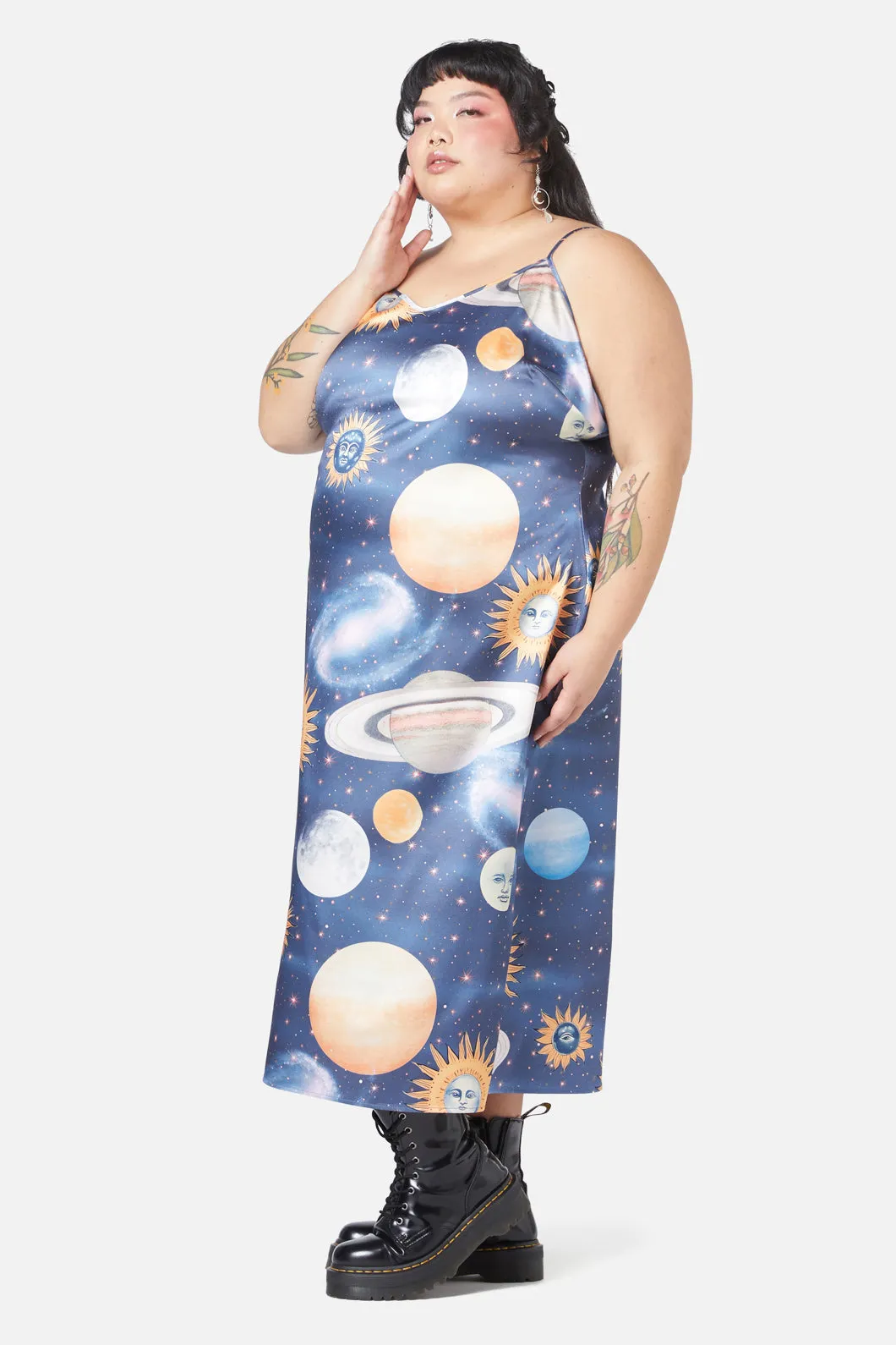Curve Moonlit Satin Dress