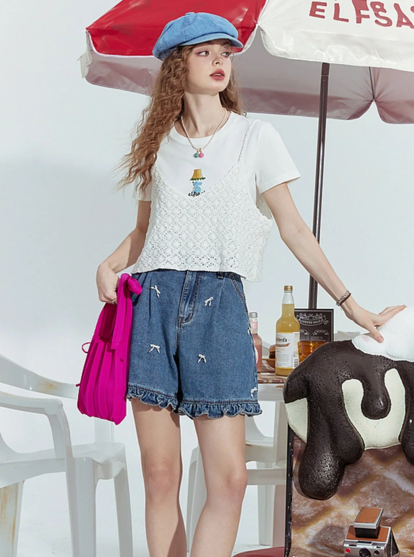 High Waist Pearl Jeans