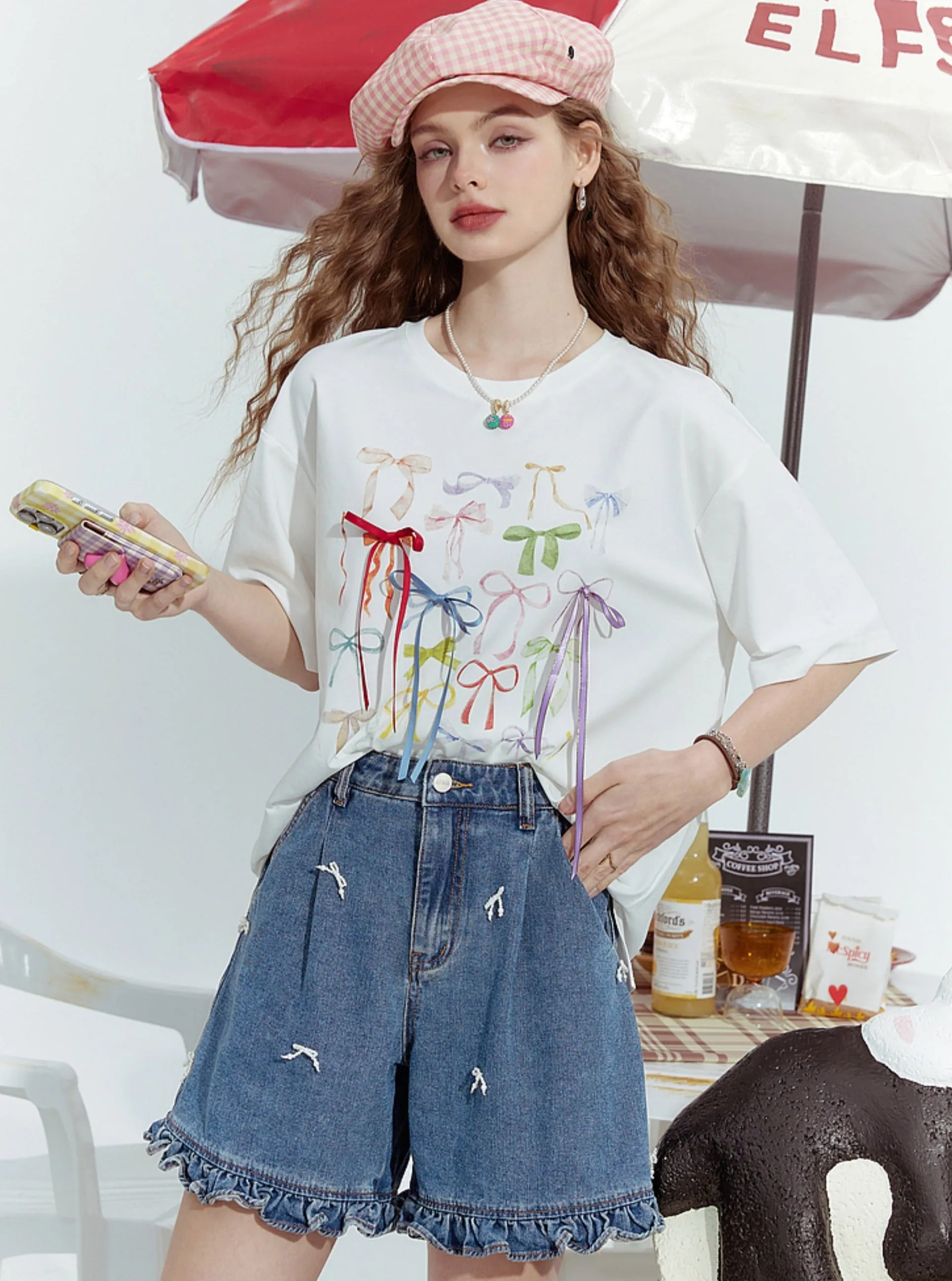 High Waist Pearl Jeans