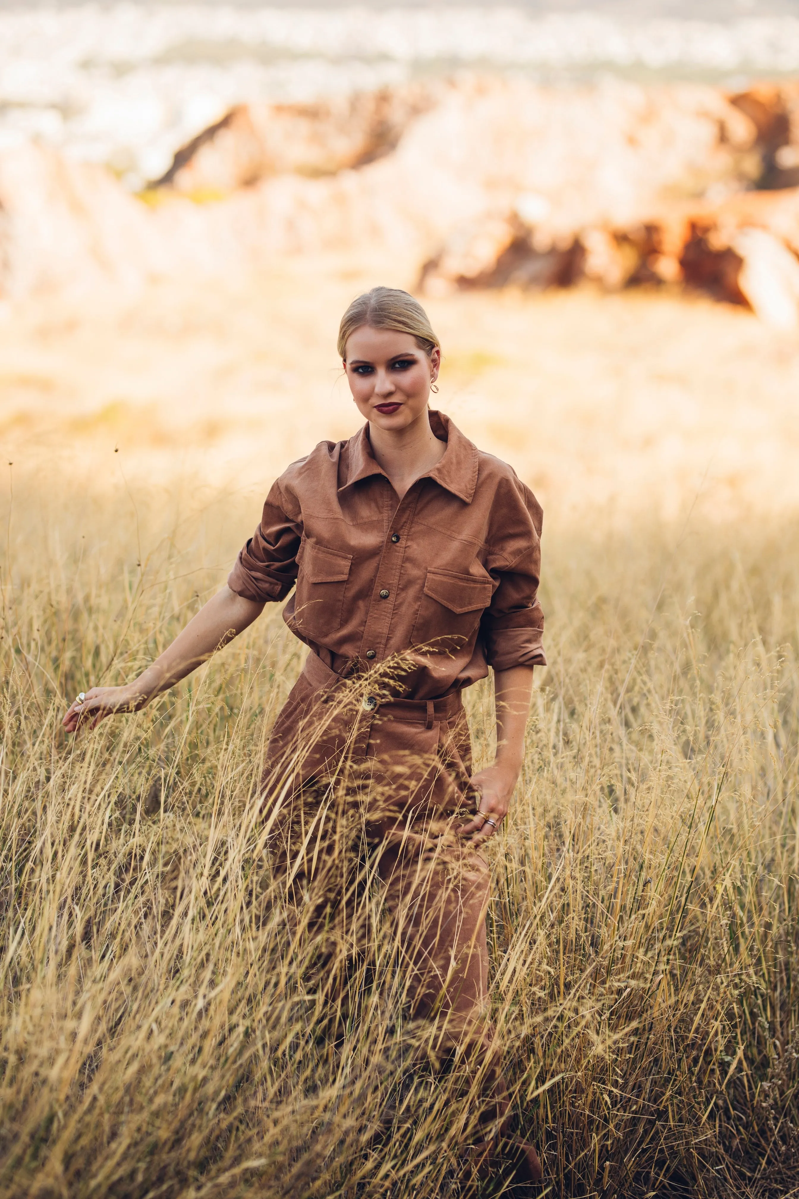Honey  Unisex Corduroy Shirt