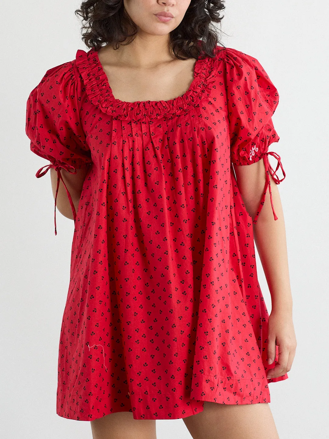Jemima Mini Dress - Red Cherries