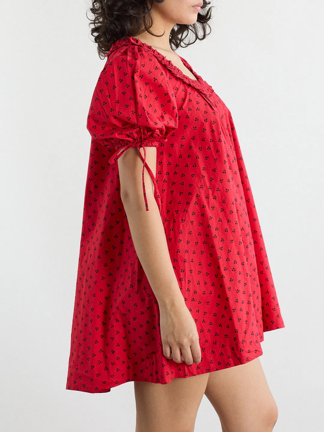 Jemima Mini Dress - Red Cherries