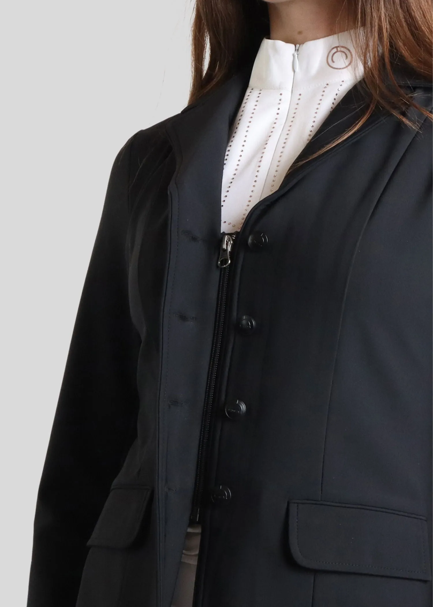 Kathy Zipper Competition Jacket - Black