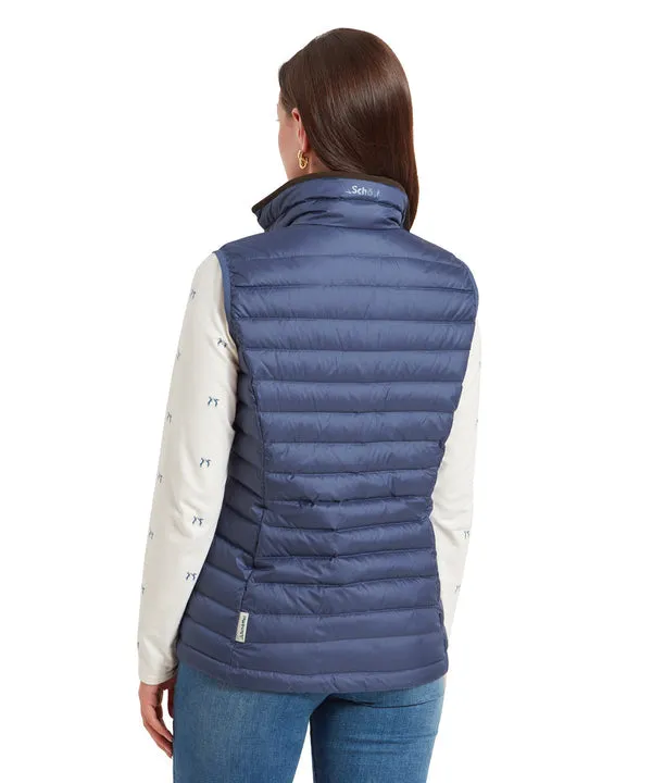 Launde Down Gilet Stone Blue