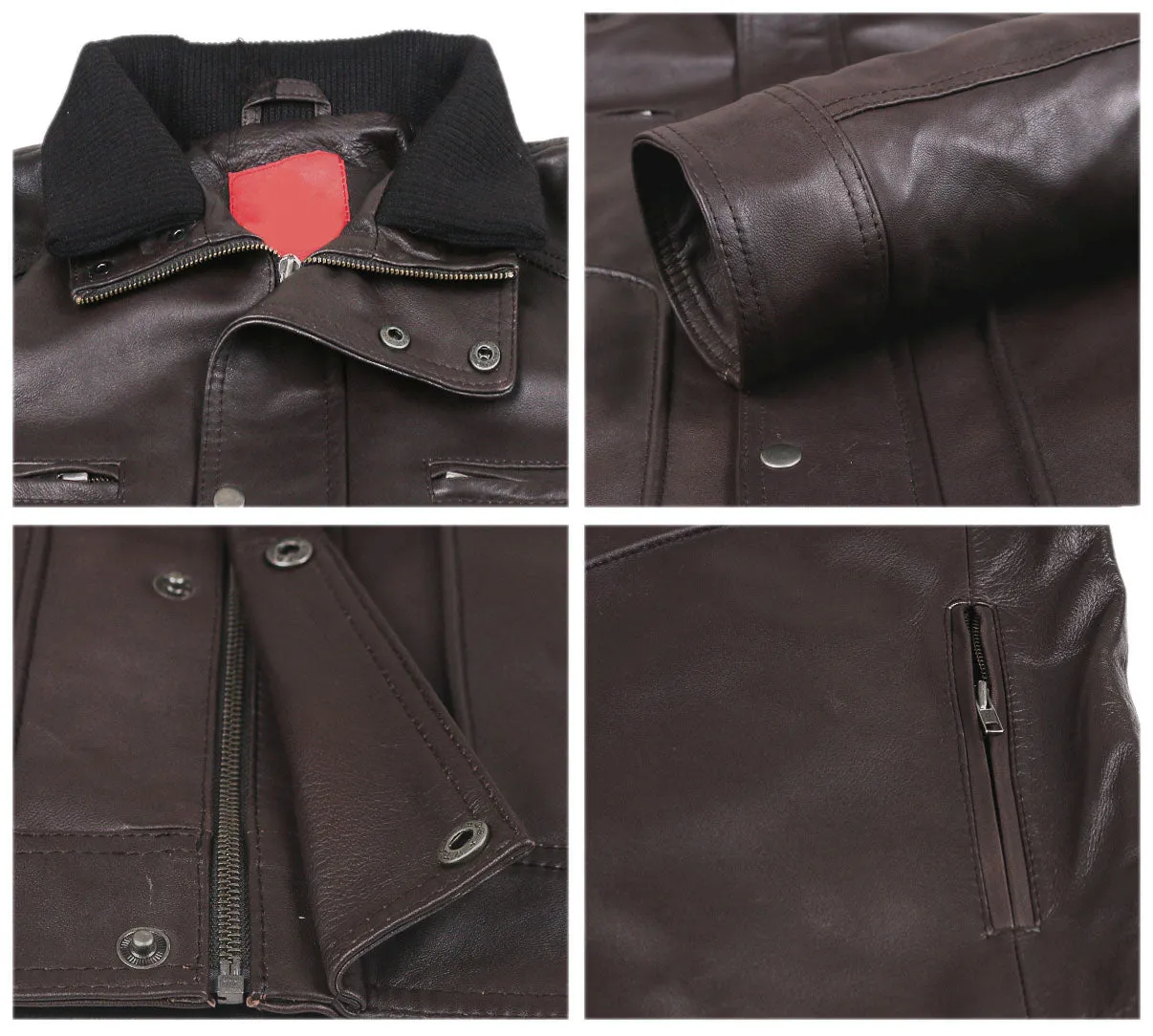 Leather Jackets Hub Mens Genuine Lambskin Leather Jacket (Black, Fencing Jacket) - 1501063