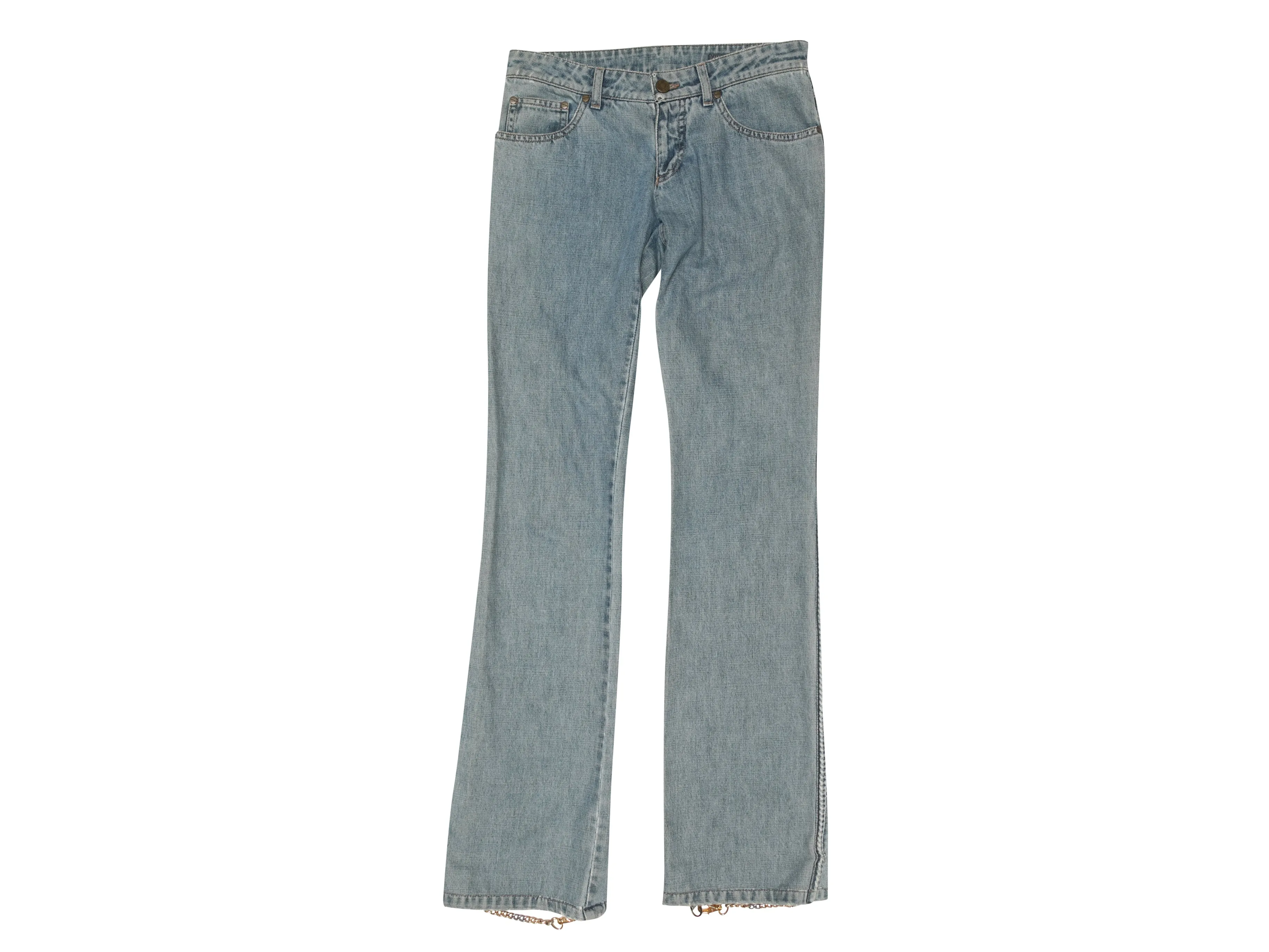 Light Wash Alexander McQueen Low-Rise Jeans Size IT 38
