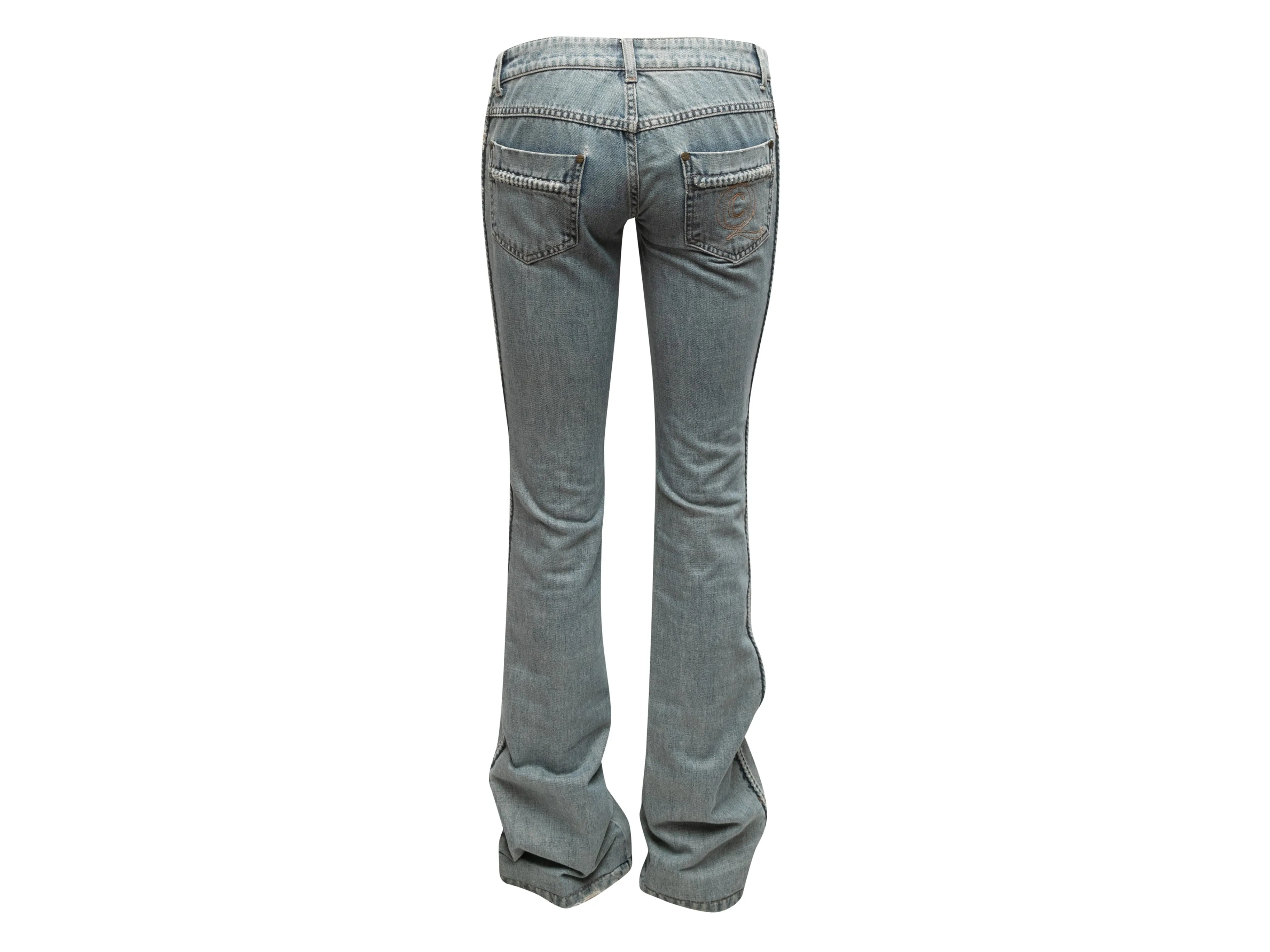Light Wash Alexander McQueen Low-Rise Jeans Size IT 38