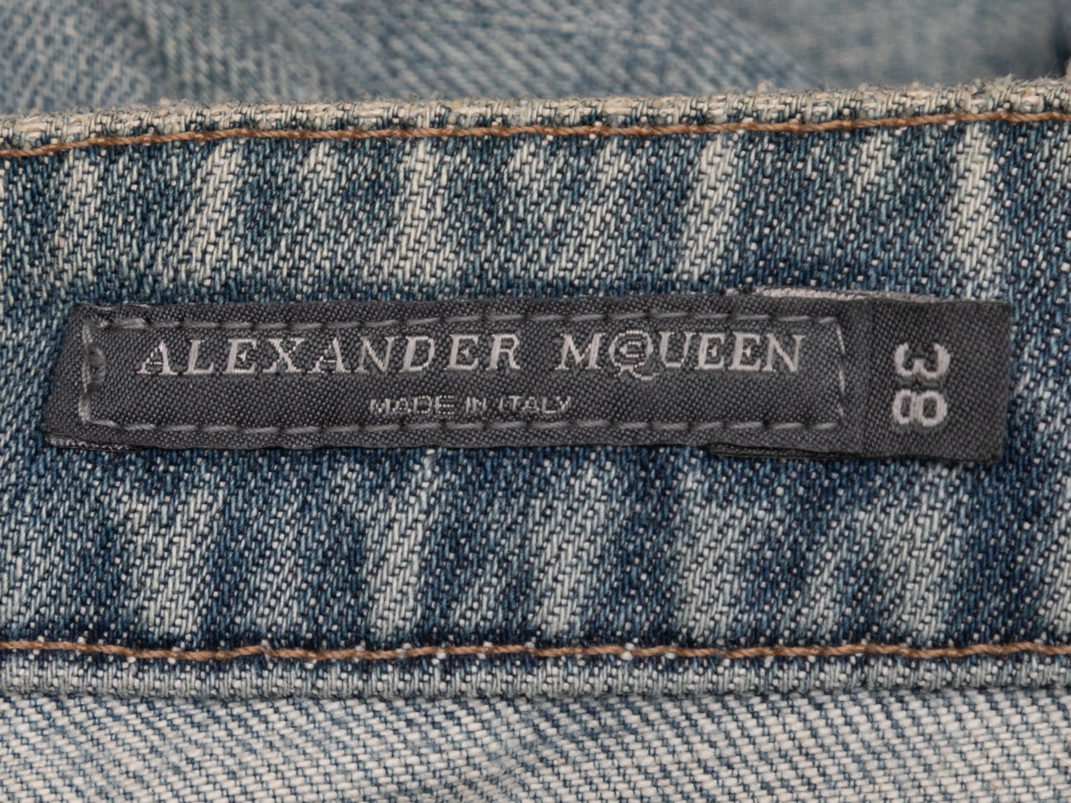 Light Wash Alexander McQueen Low-Rise Jeans Size IT 38