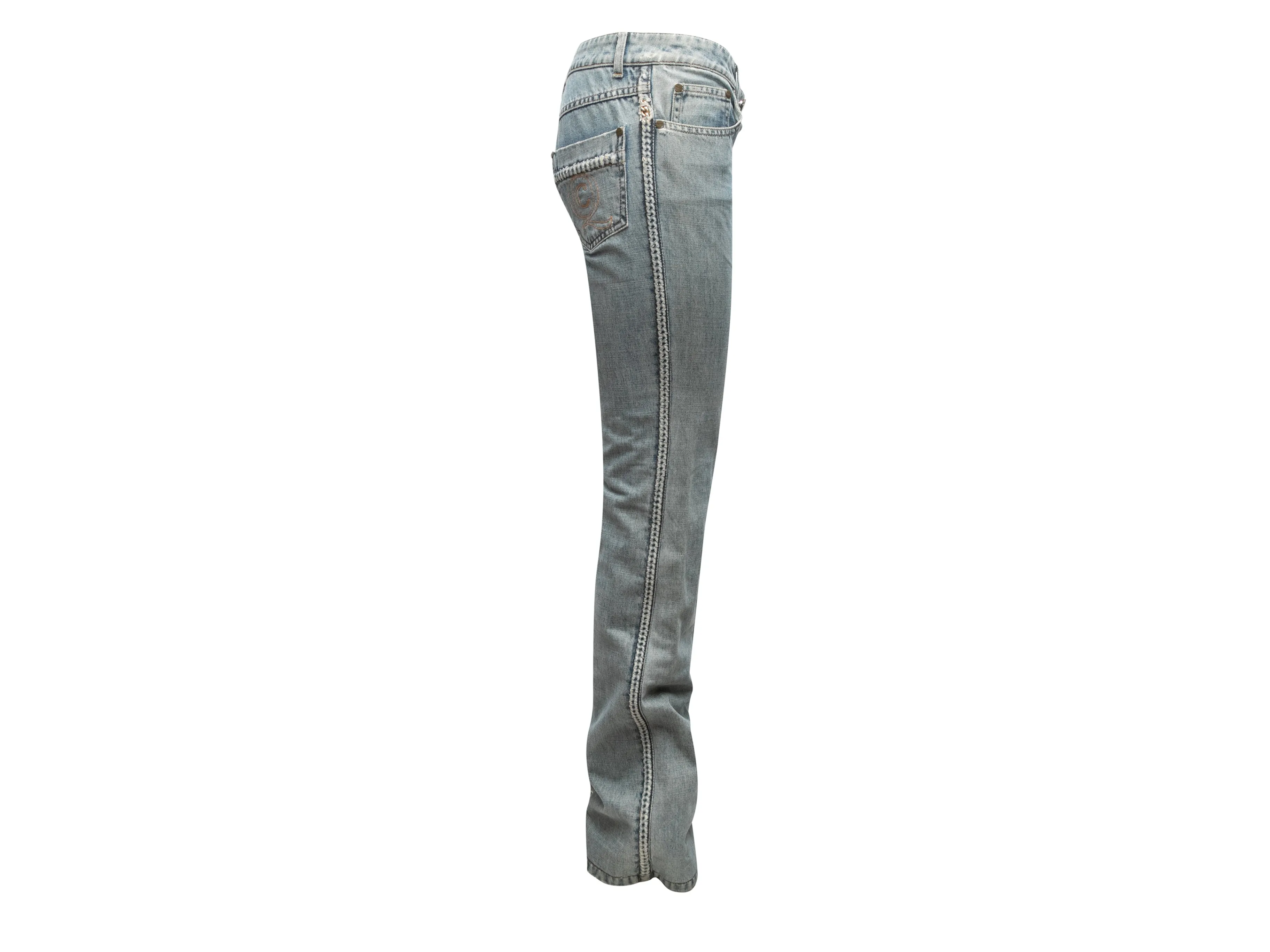 Light Wash Alexander McQueen Low-Rise Jeans Size IT 38