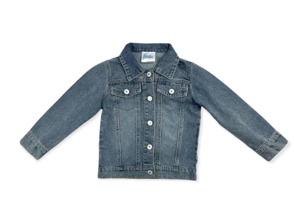 Little Girl's Denim Fringe Jacket