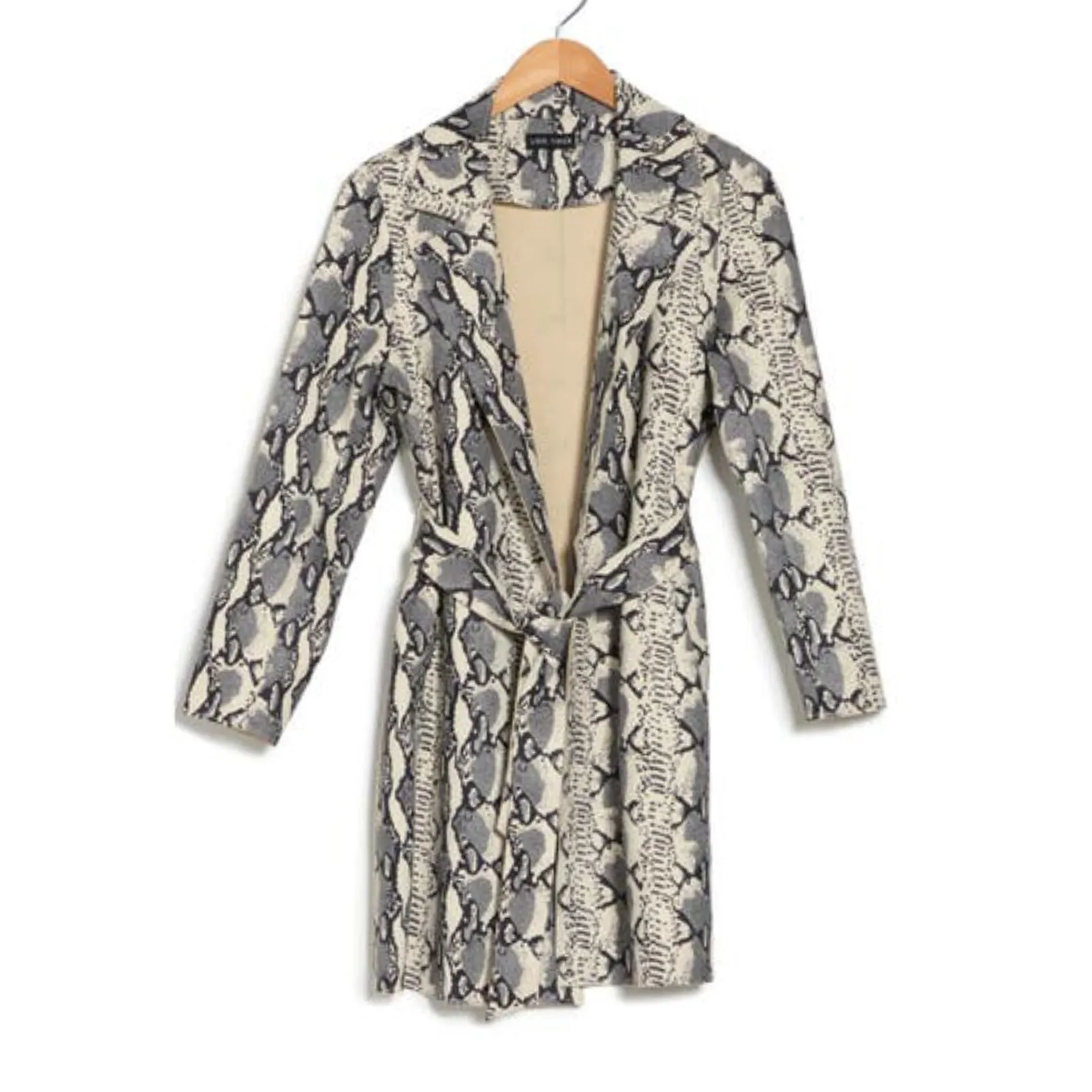 Love Token Leopard Print Faux Suede Jacket