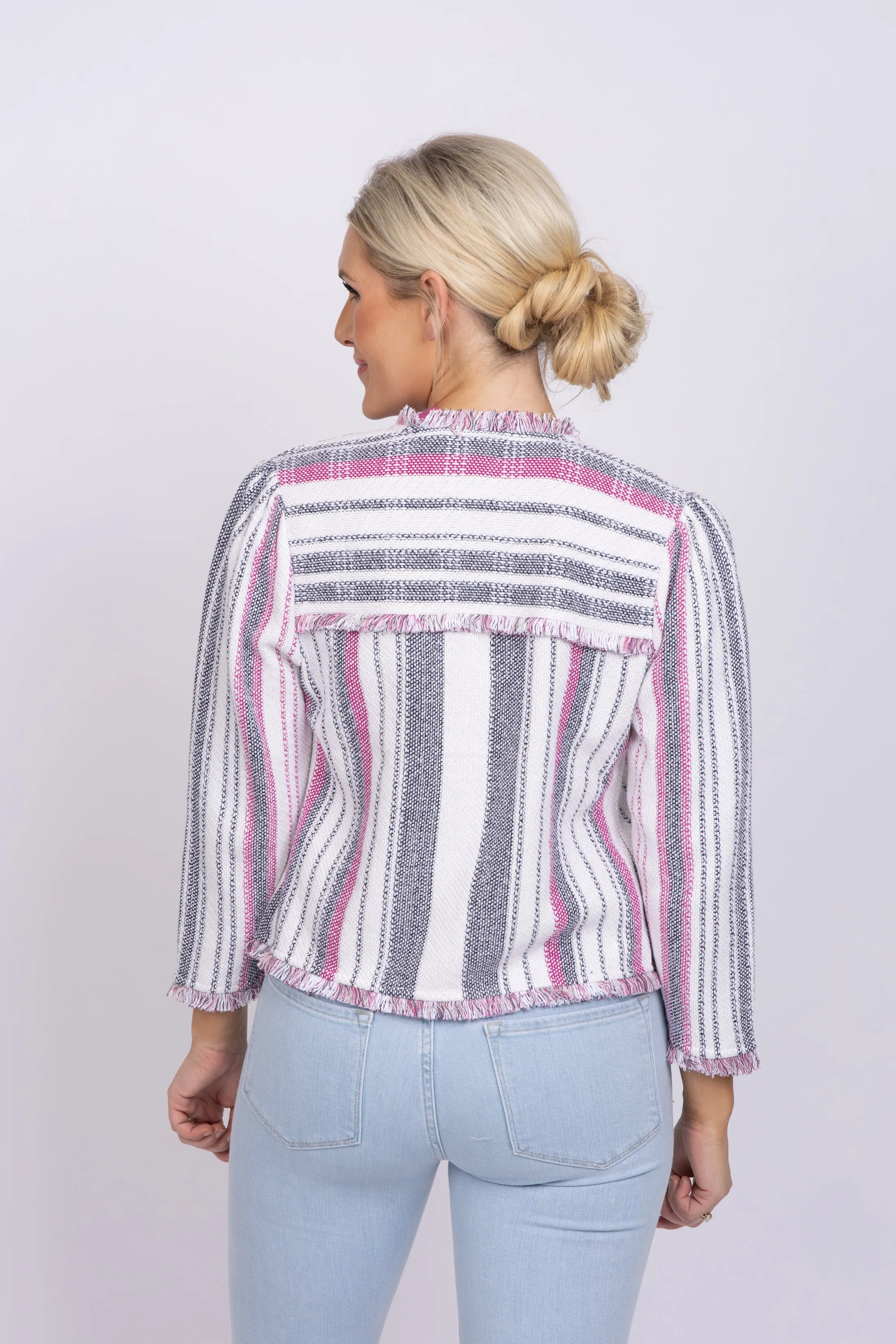 Nic Zoe Dashing Days Jacket In Pink Multi