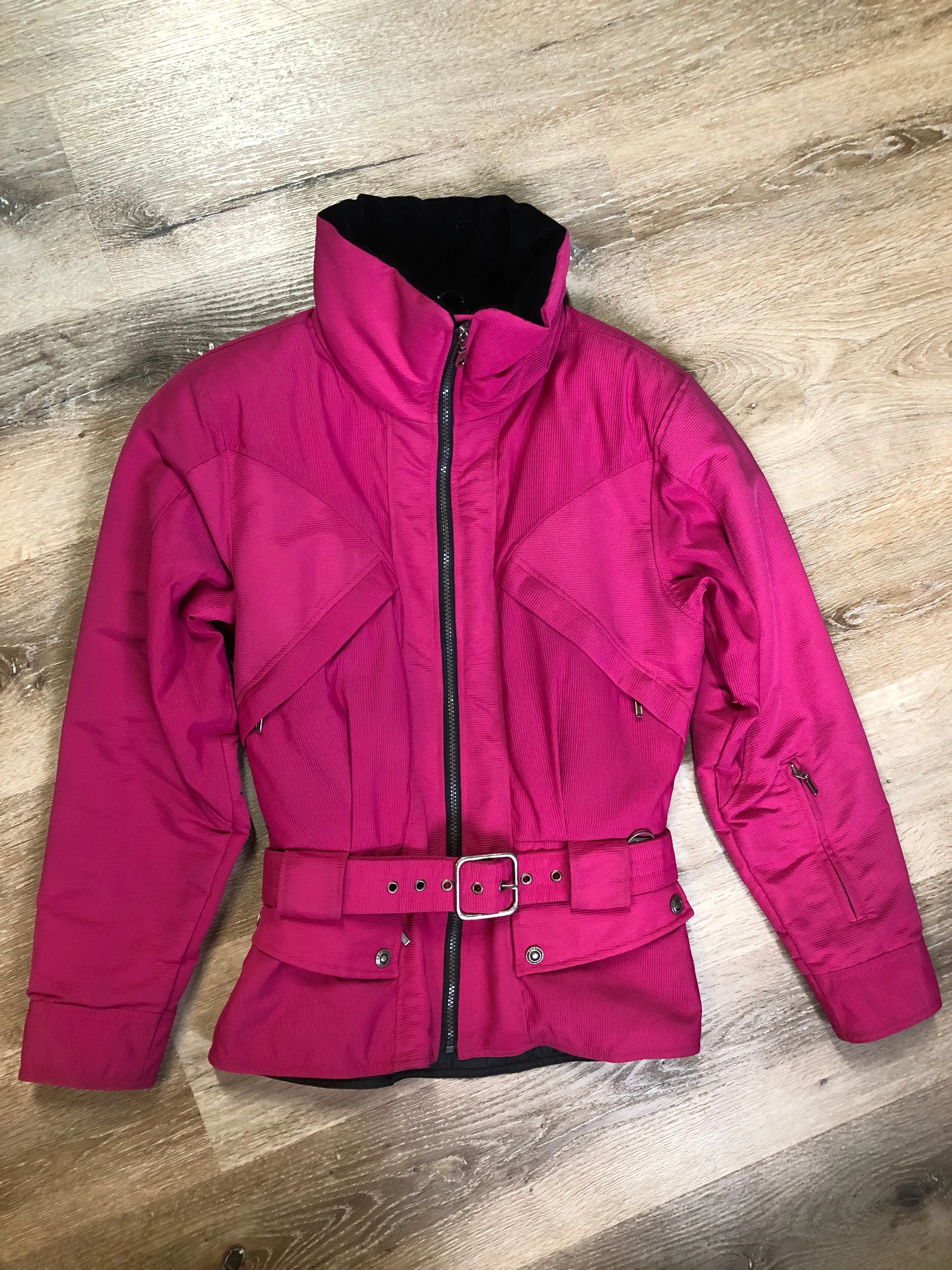 Nils Skiwear Belted Magenta Jacket
