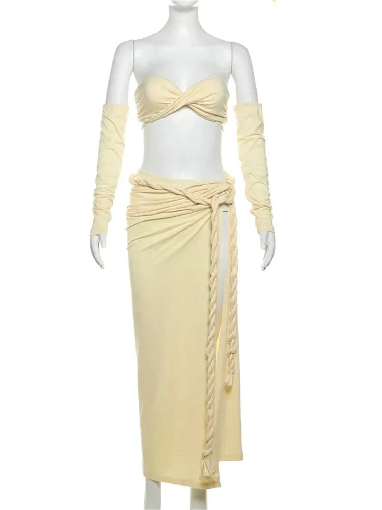 Not Tryna Be Romantic Skirt Set