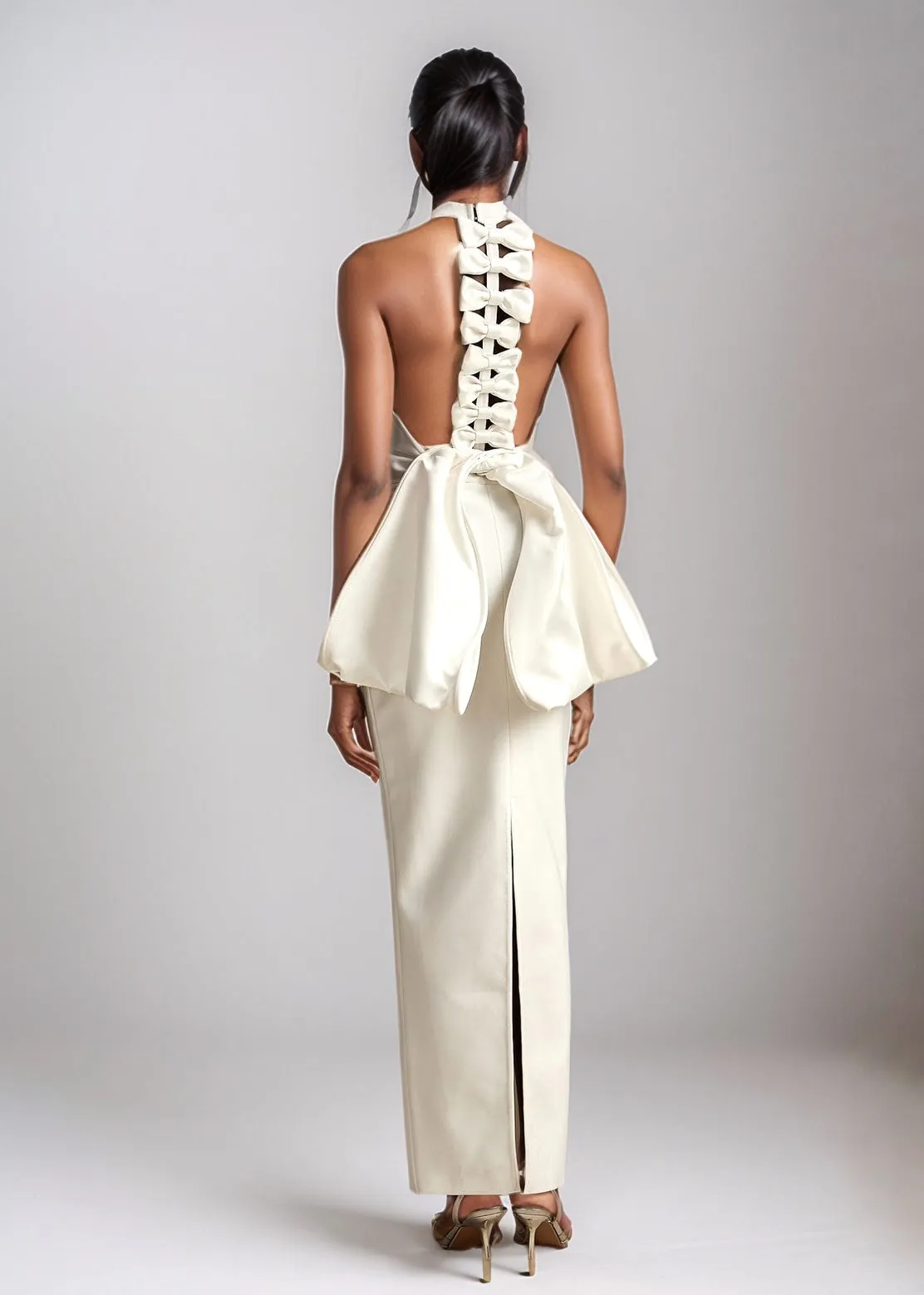 Orabelle Big Bow Decor Bodycon Dress