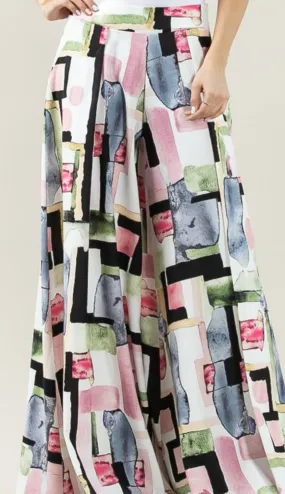 Paint Brush Wide Leg Pants