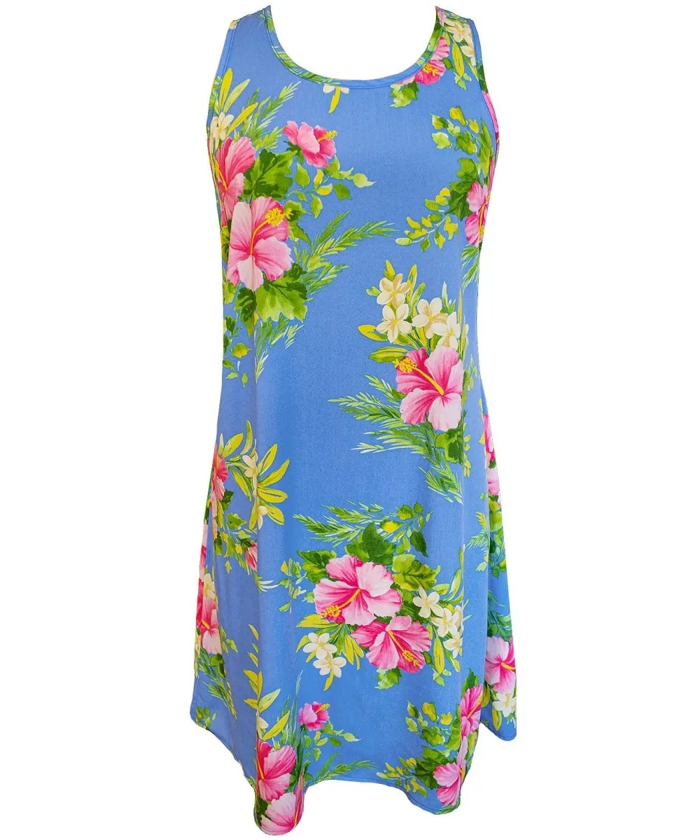 Racer Back Tank Hawaiian Dress Pua Moe
