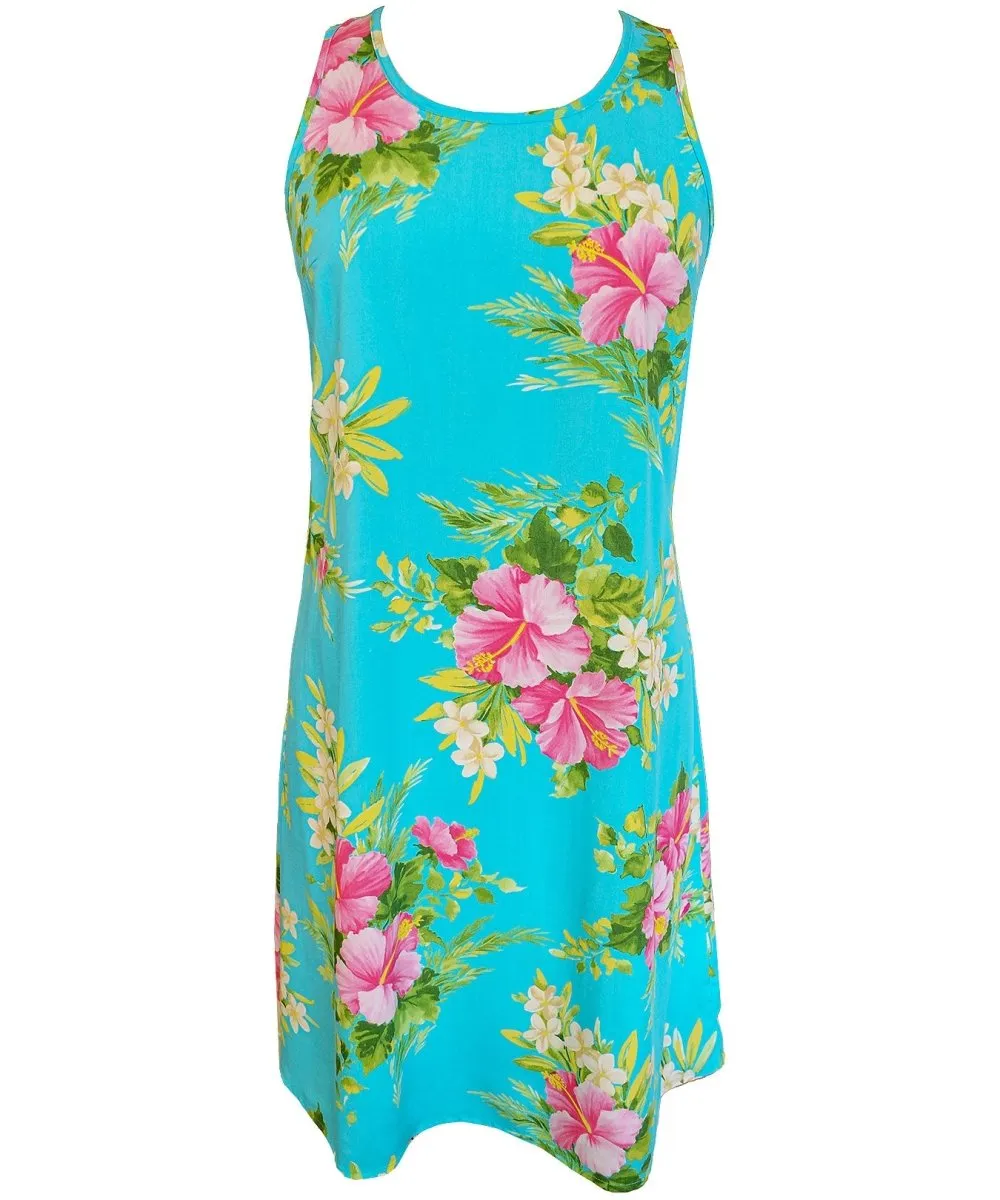 Racer Back Tank Hawaiian Dress Pua Moe