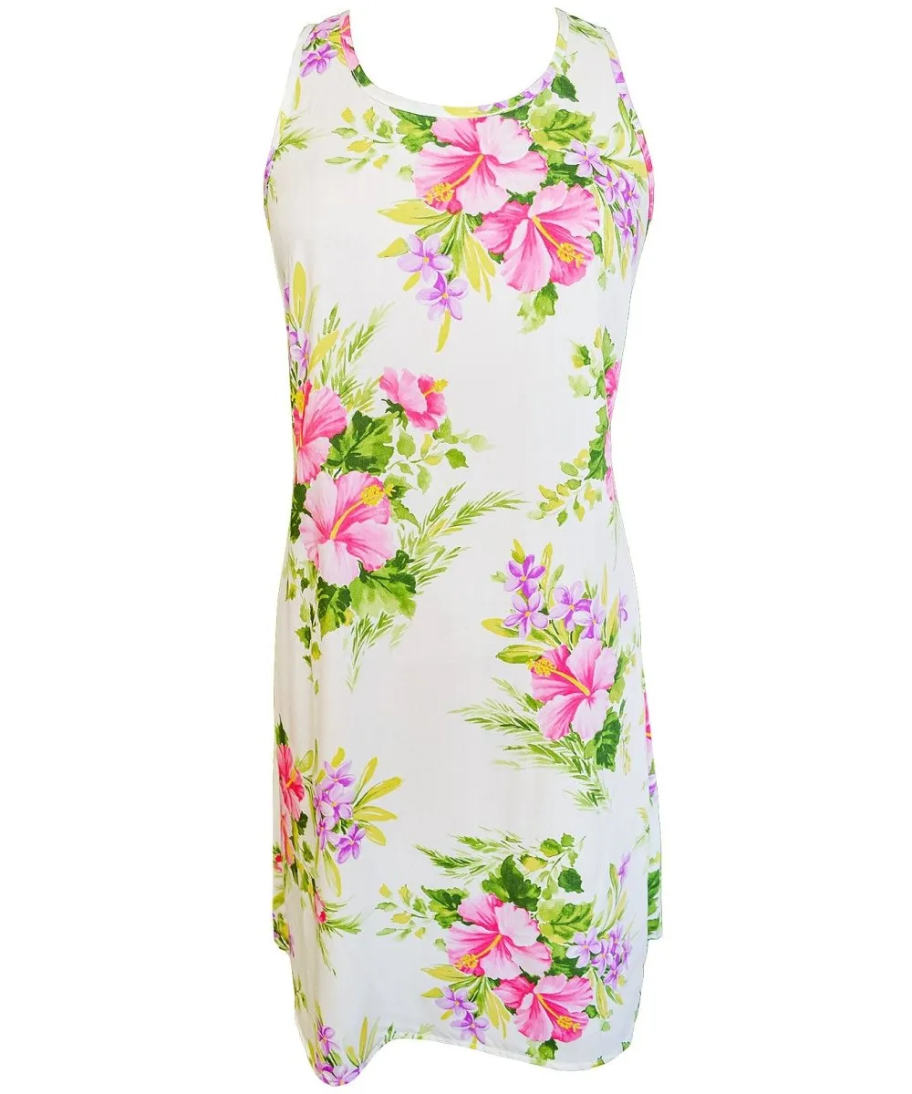 Racer Back Tank Hawaiian Dress Pua Moe