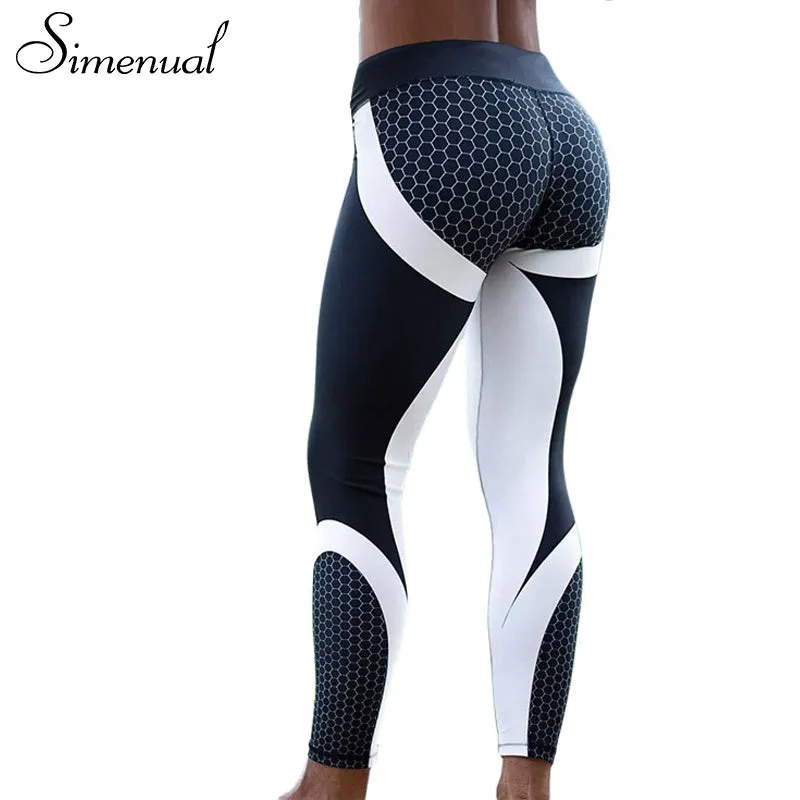 Simenual Harajuku Push Up Leggings