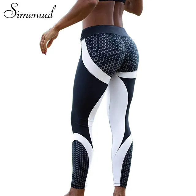 Simenual Harajuku Push Up Leggings