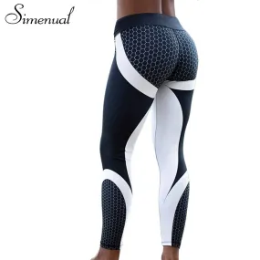 Simenual Harajuku Push Up Leggings