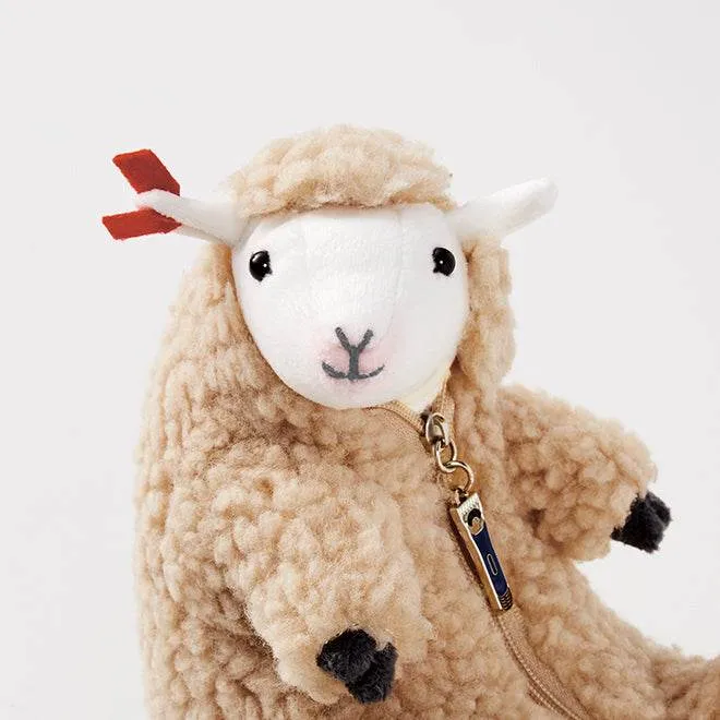 SnuggleLlama: The Cozy Alpaca Plushie with Removable Fleece Jacket
