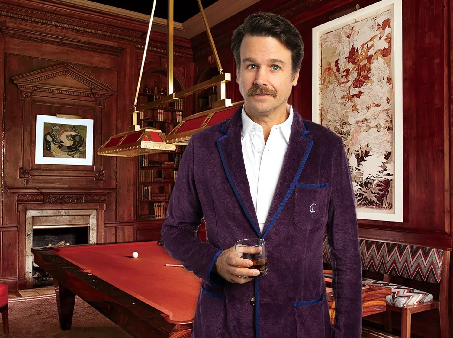 The Criquet Toweling Blazer - Purple Kush