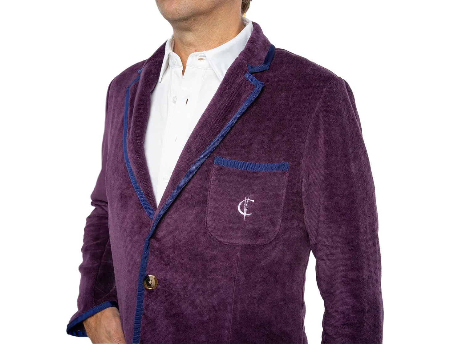 The Criquet Toweling Blazer - Purple Kush