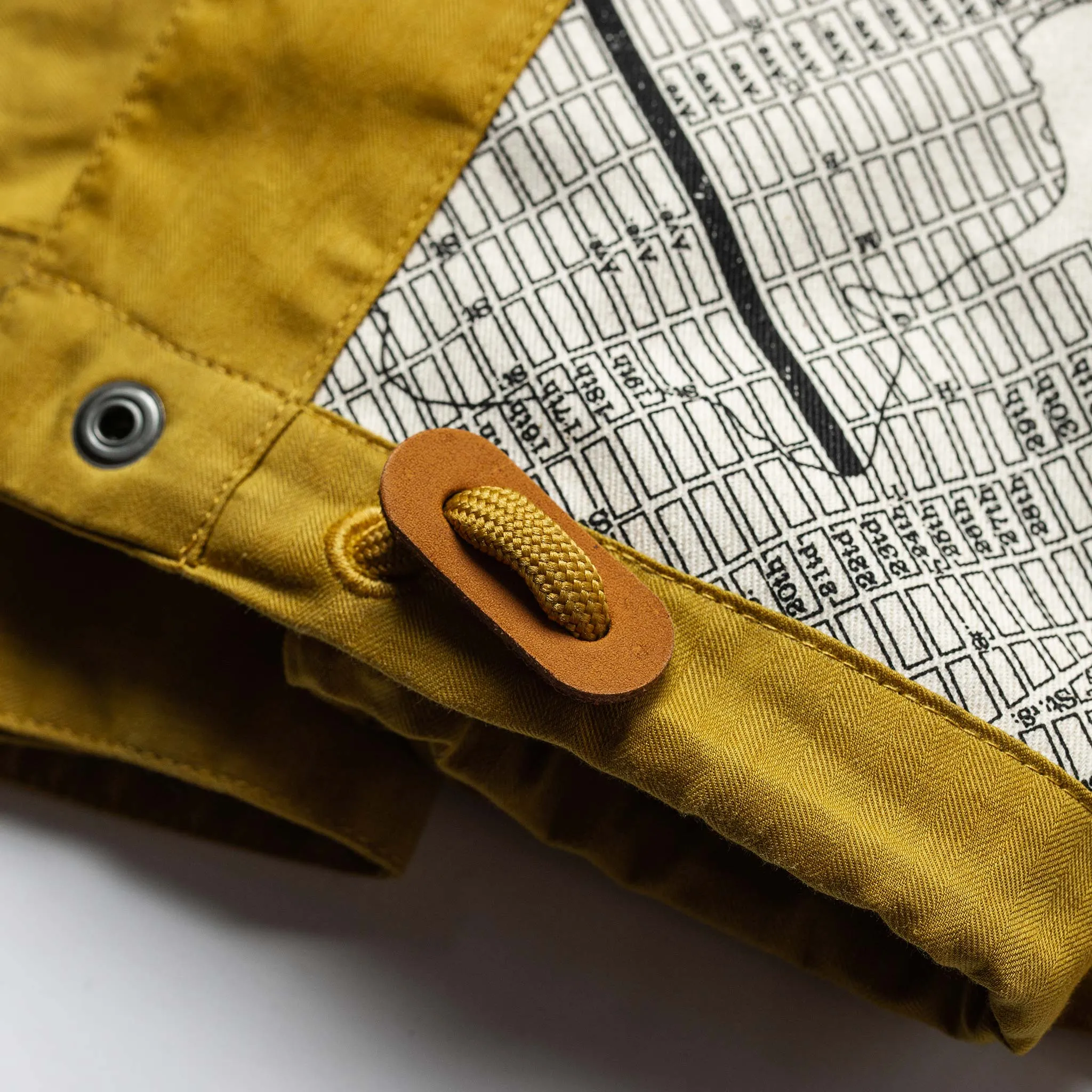 The Lombardi Jacket in Mustard Dry Wax