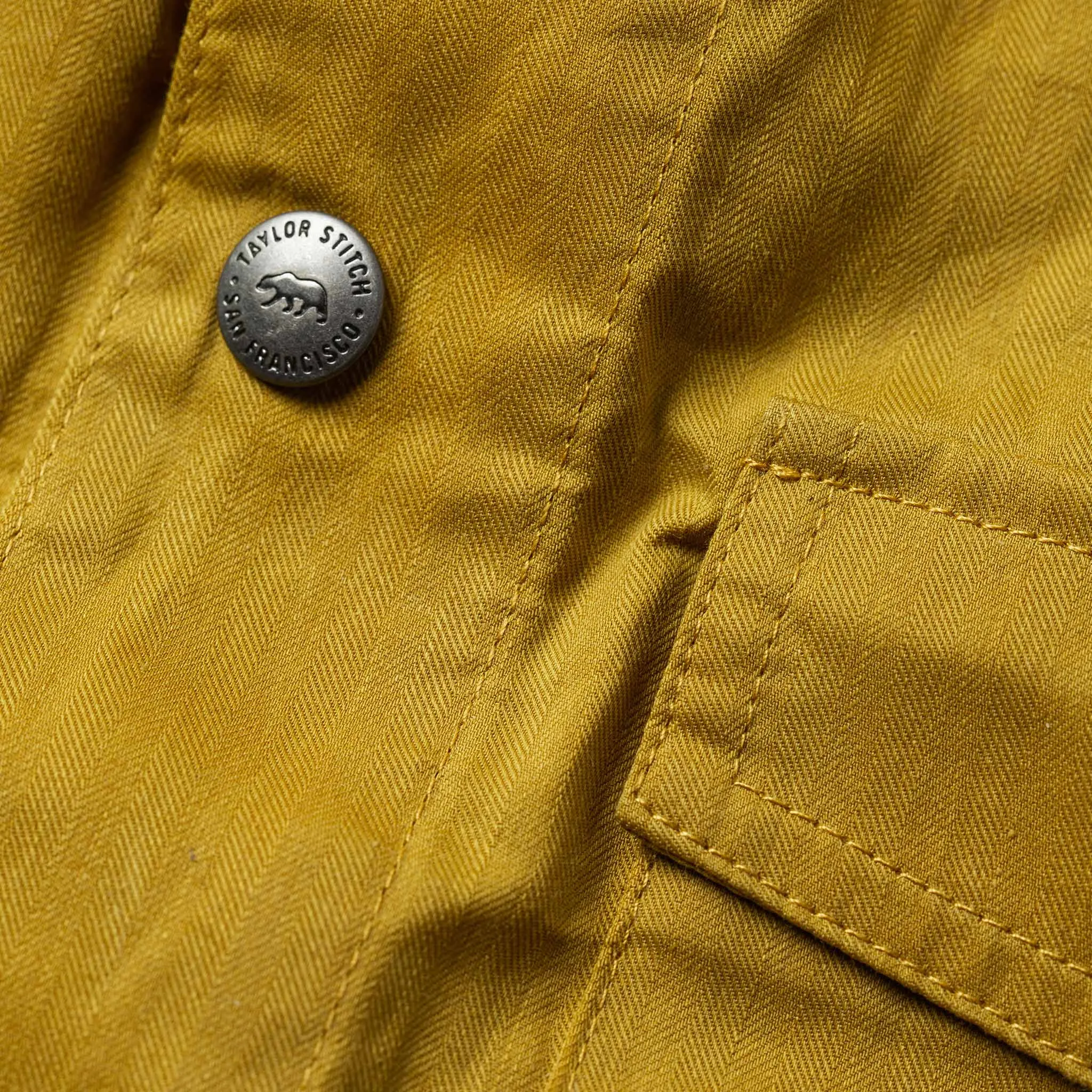 The Lombardi Jacket in Mustard Dry Wax
