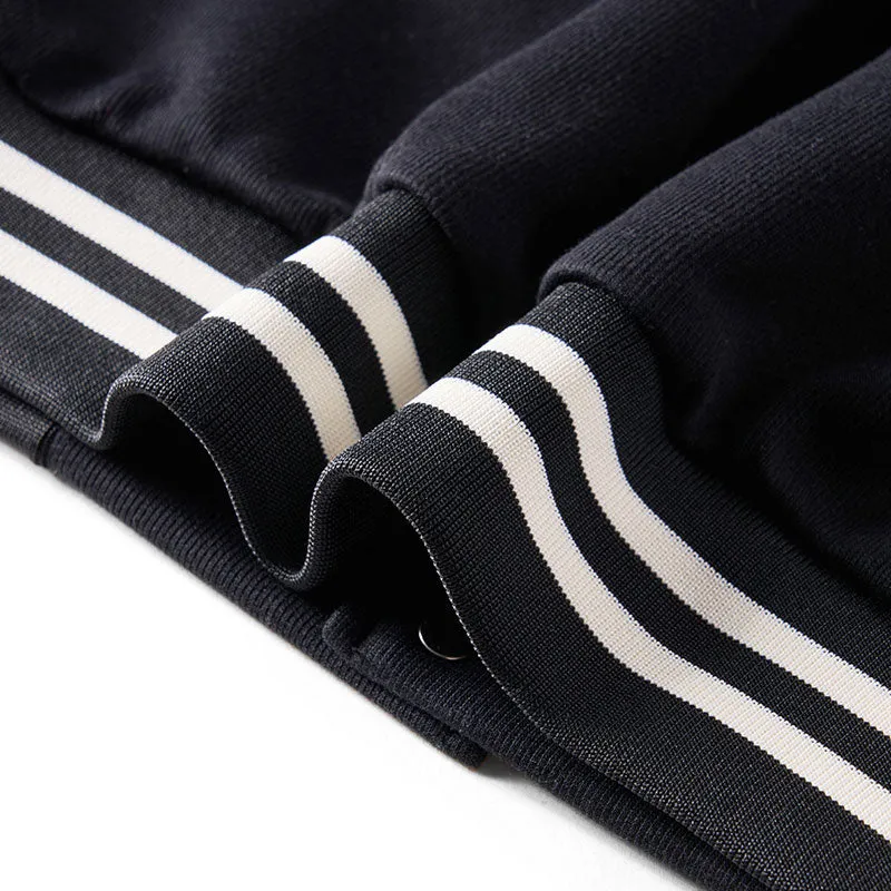 Tokyo-Tiger Black Cat Quick Transport Embroidery Varsity Jacket