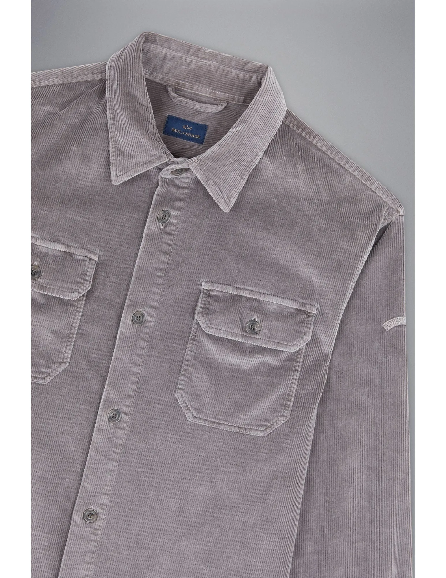 Velvet Overshirt | Graphite