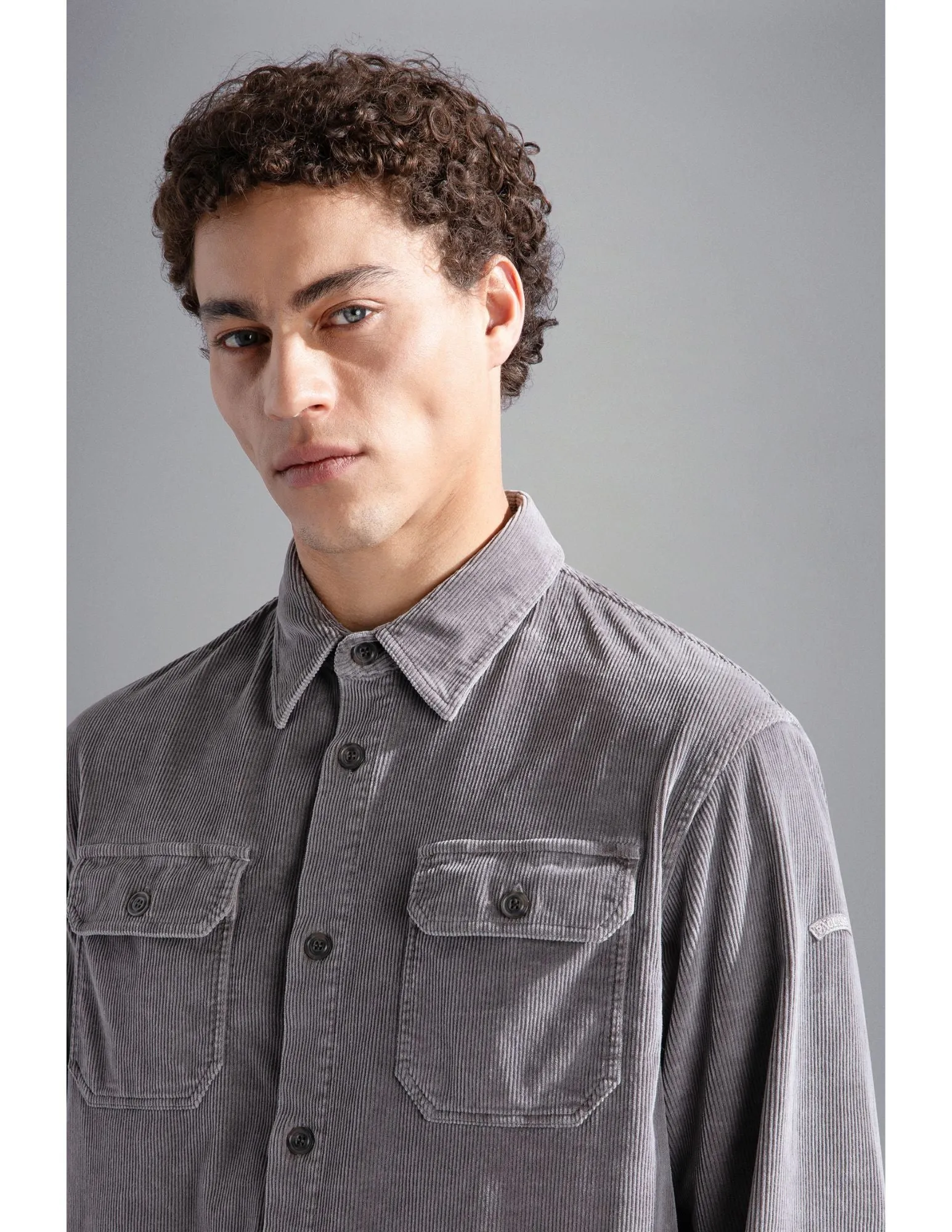 Velvet Overshirt | Graphite