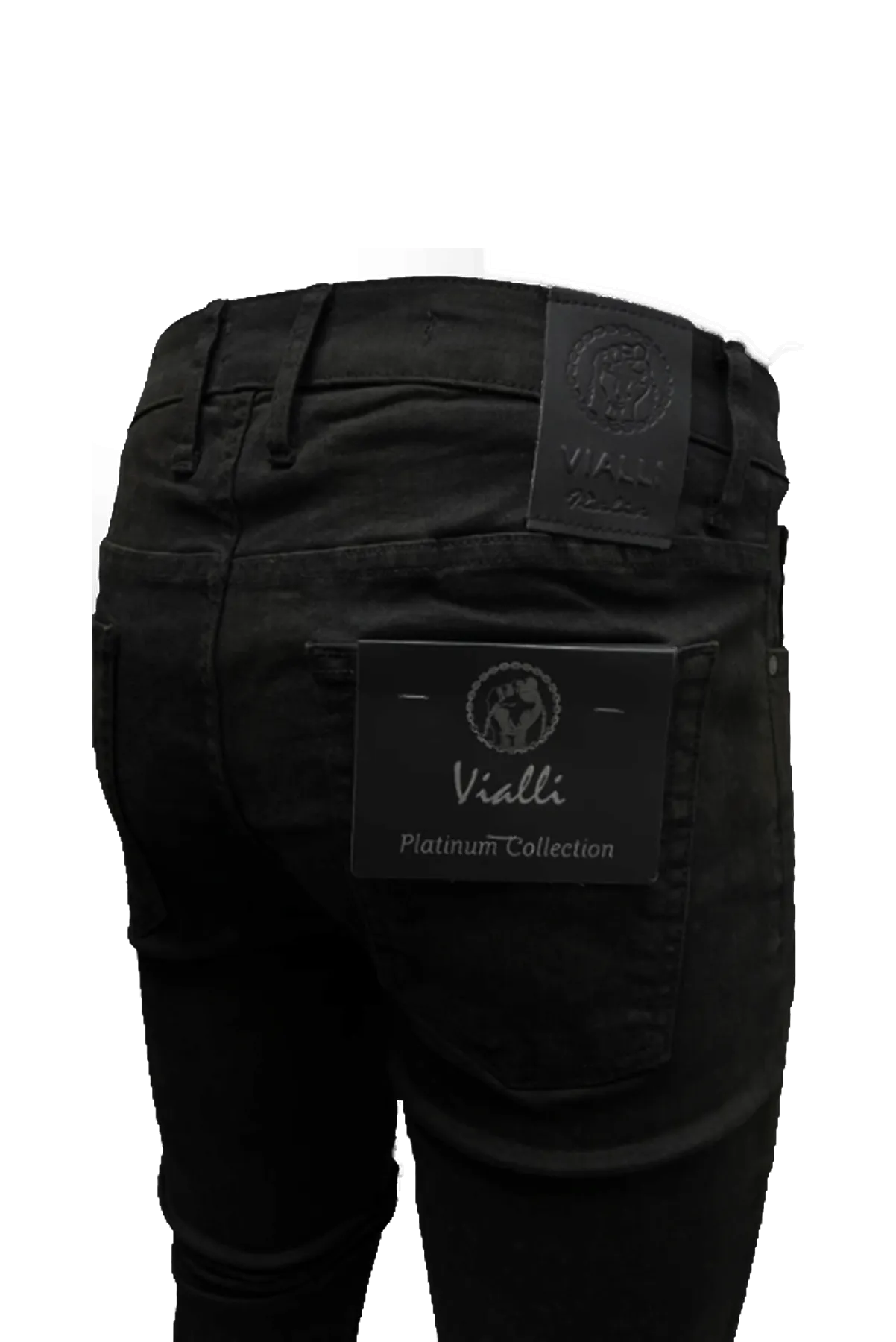 Vialli Black Aberto Skinny Flex Jeans