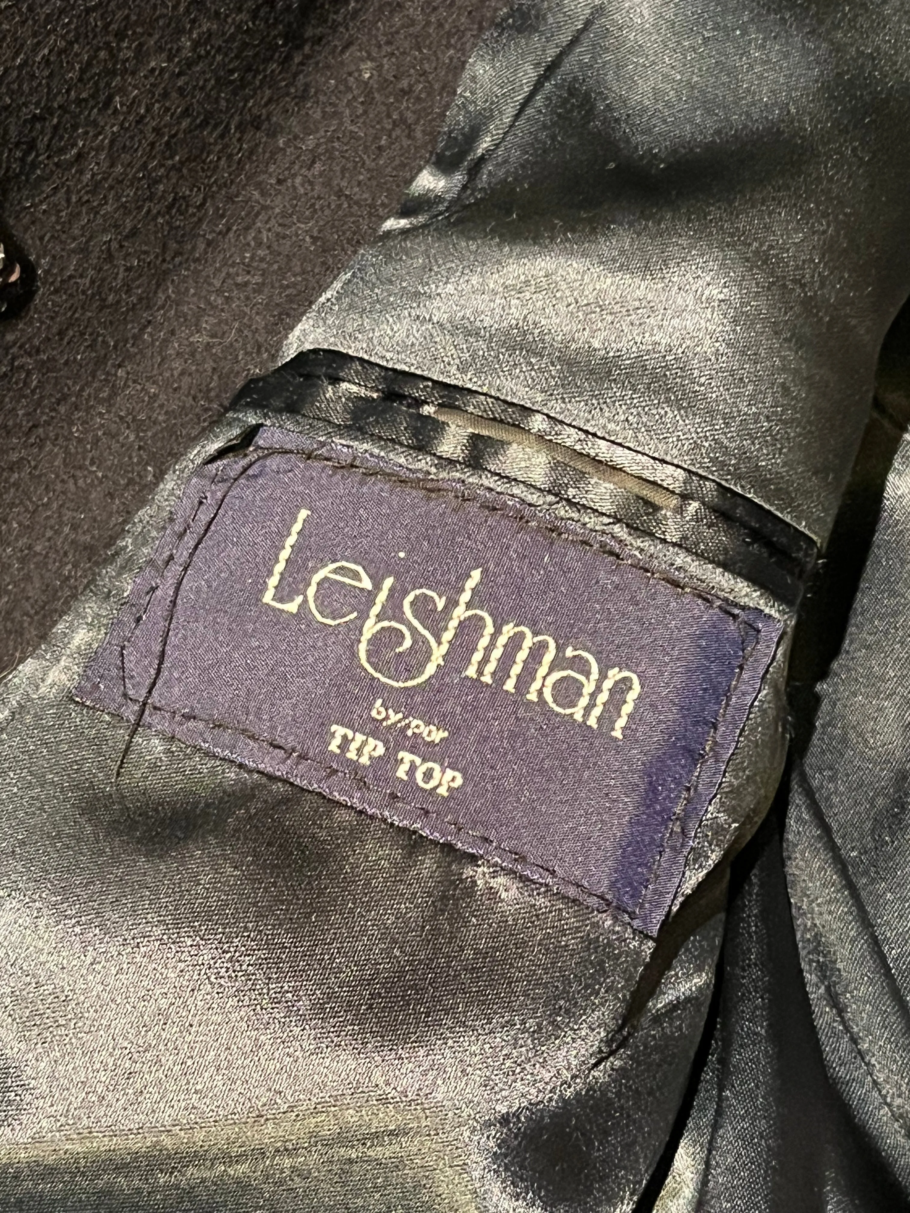 Vintage Leishman Grey Wool and Cashmere Blend Coat, Size 40 Canada