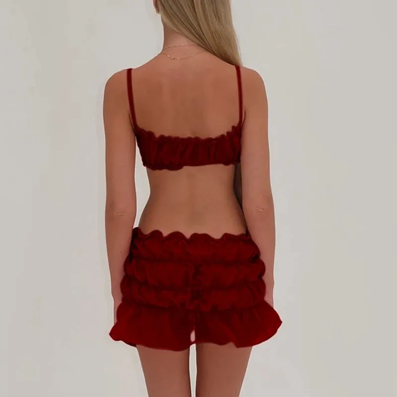 Wind Begins To Blow Skirt Set